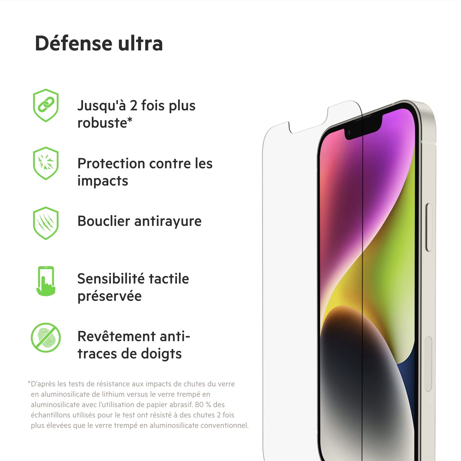 belkin-ultraglass-antimicrobien-ova078zz-protection-d-cran-iphone-14-13-13-pro-2 image 2