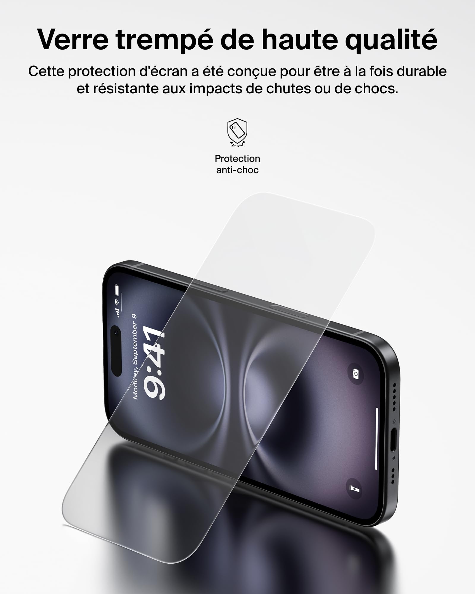 belkin-screenforce-temperedglass-protection-d-cran-en-verre-tremp-9h-pour-iphone image 2