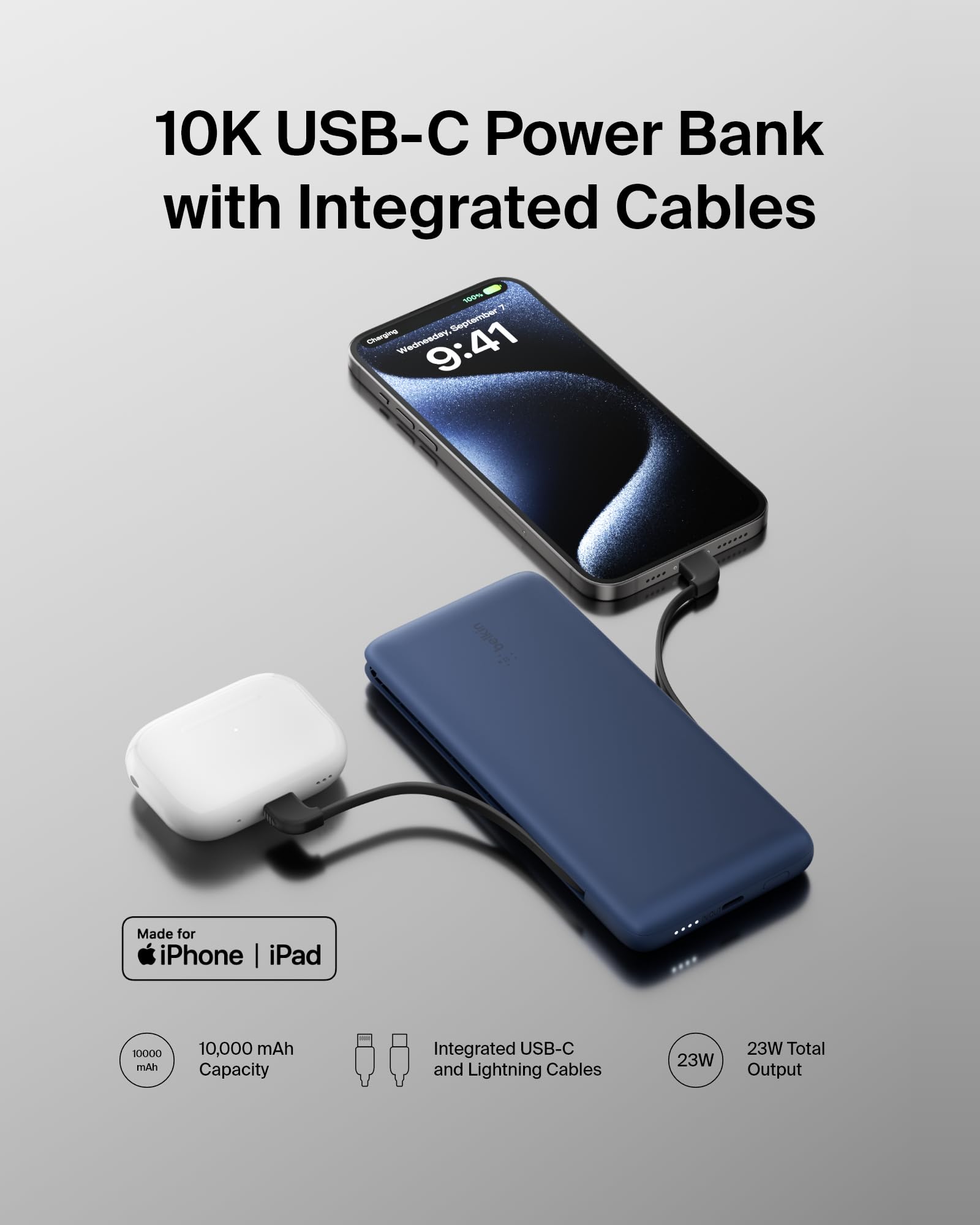 belkin-boostcharge-plus-10k-batterie-externe-10-000-mah-avec-c-bles-lightning-et image 6