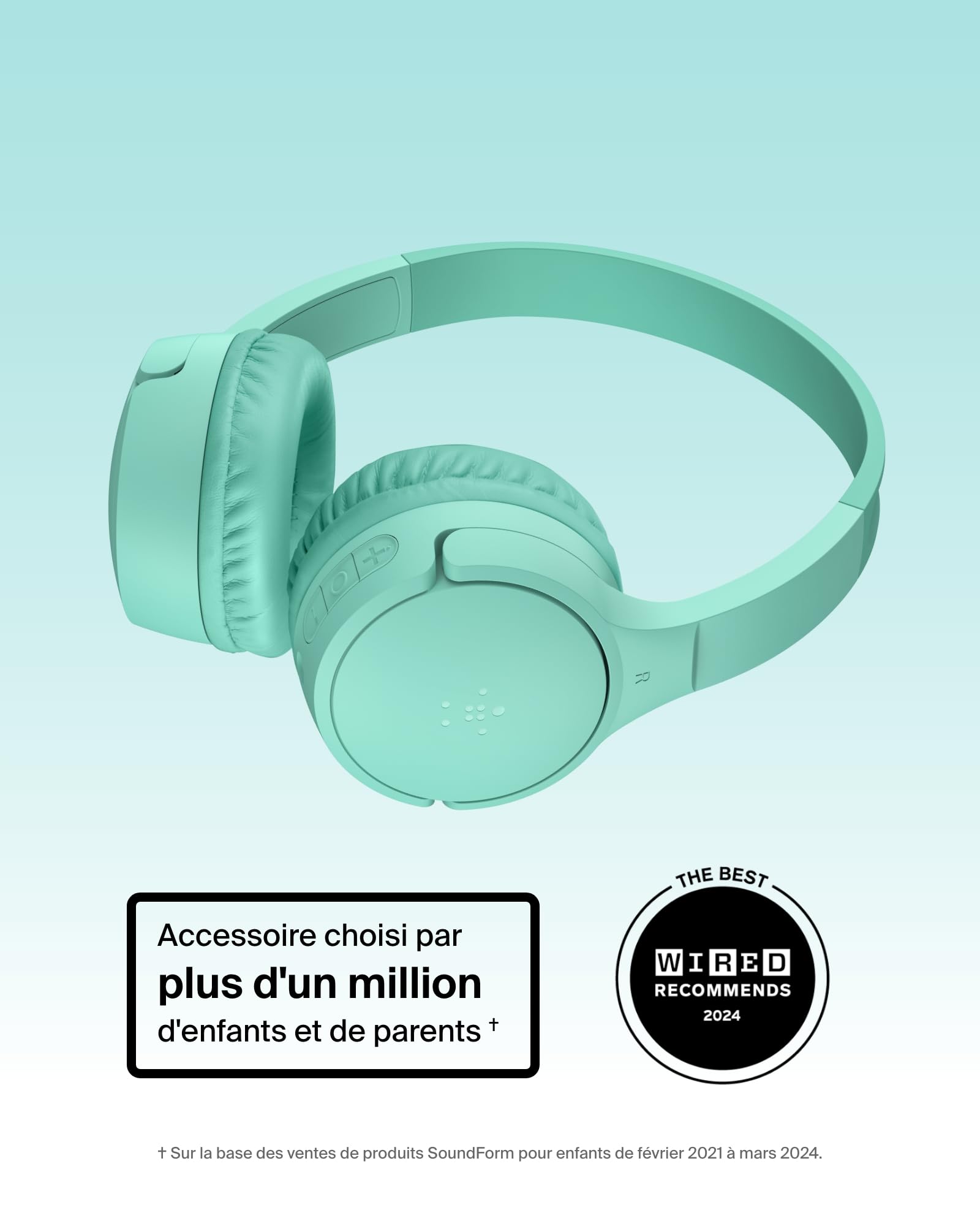 belkin-soundform-mini-casque-audio-sans-fil-pour-enfants-avec-micro-int-gr-limit image 2