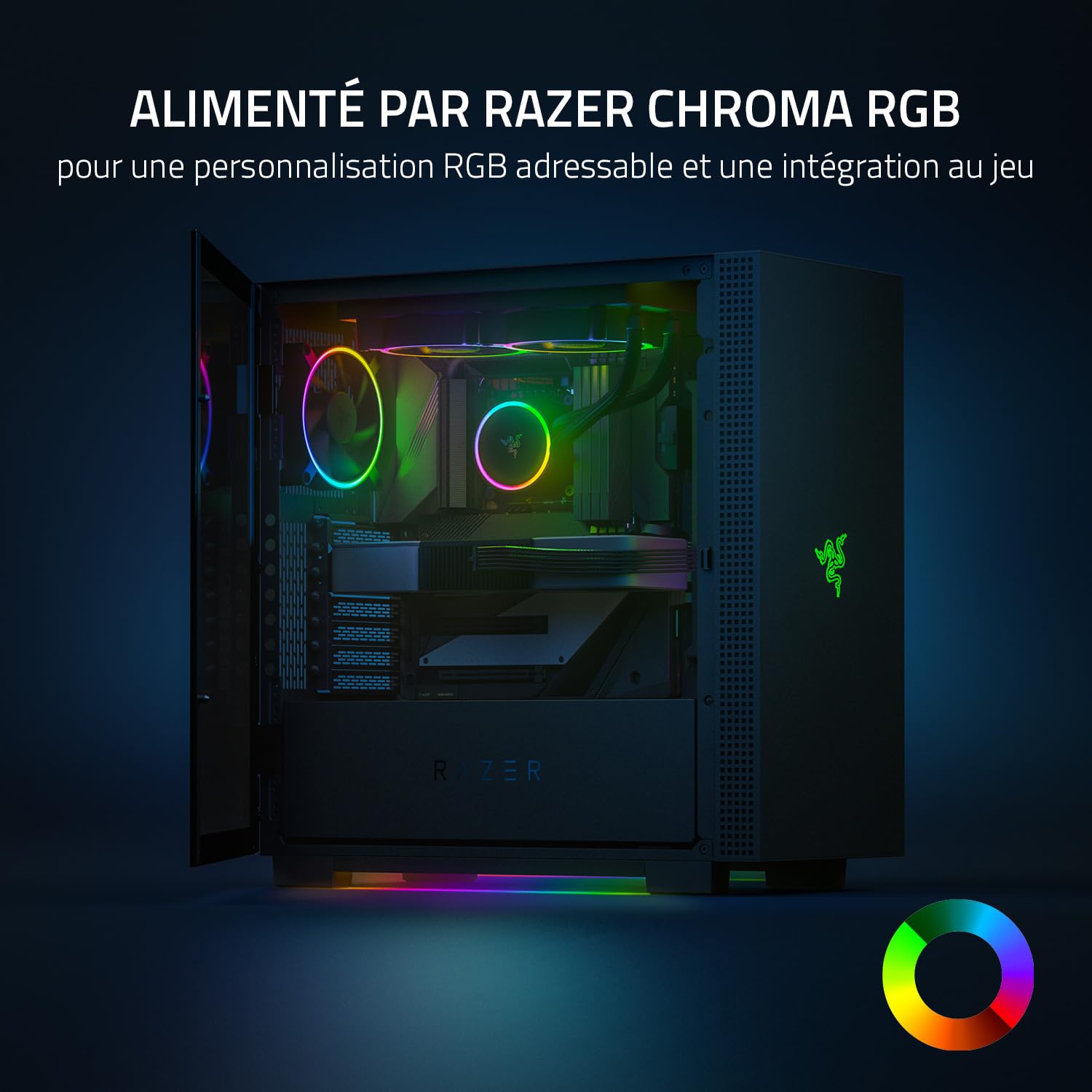 razer-hanbo-chroma-240mm-refroidisseur-de-liquide-aio-argb-ventilateurs-silencie image 7
