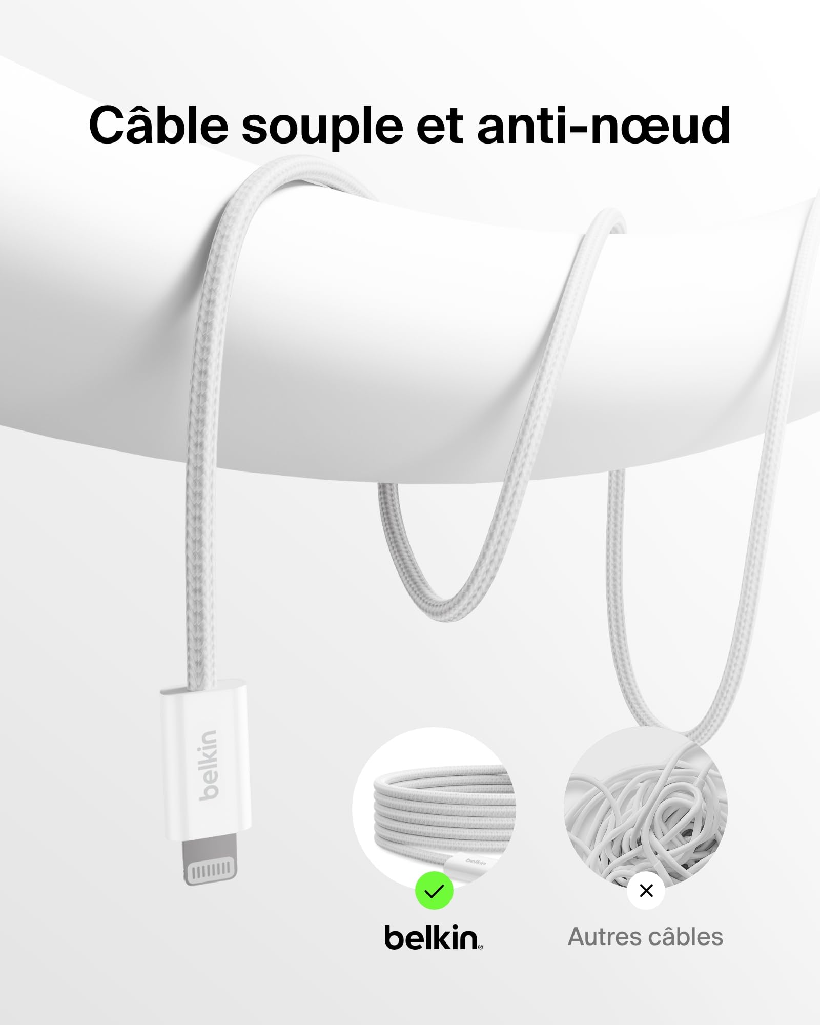 belkin-boostcharge-pack-de-2-c-bles-usb-c-vers-lightning-tress-s-1-5-m-mfi-recha image 2