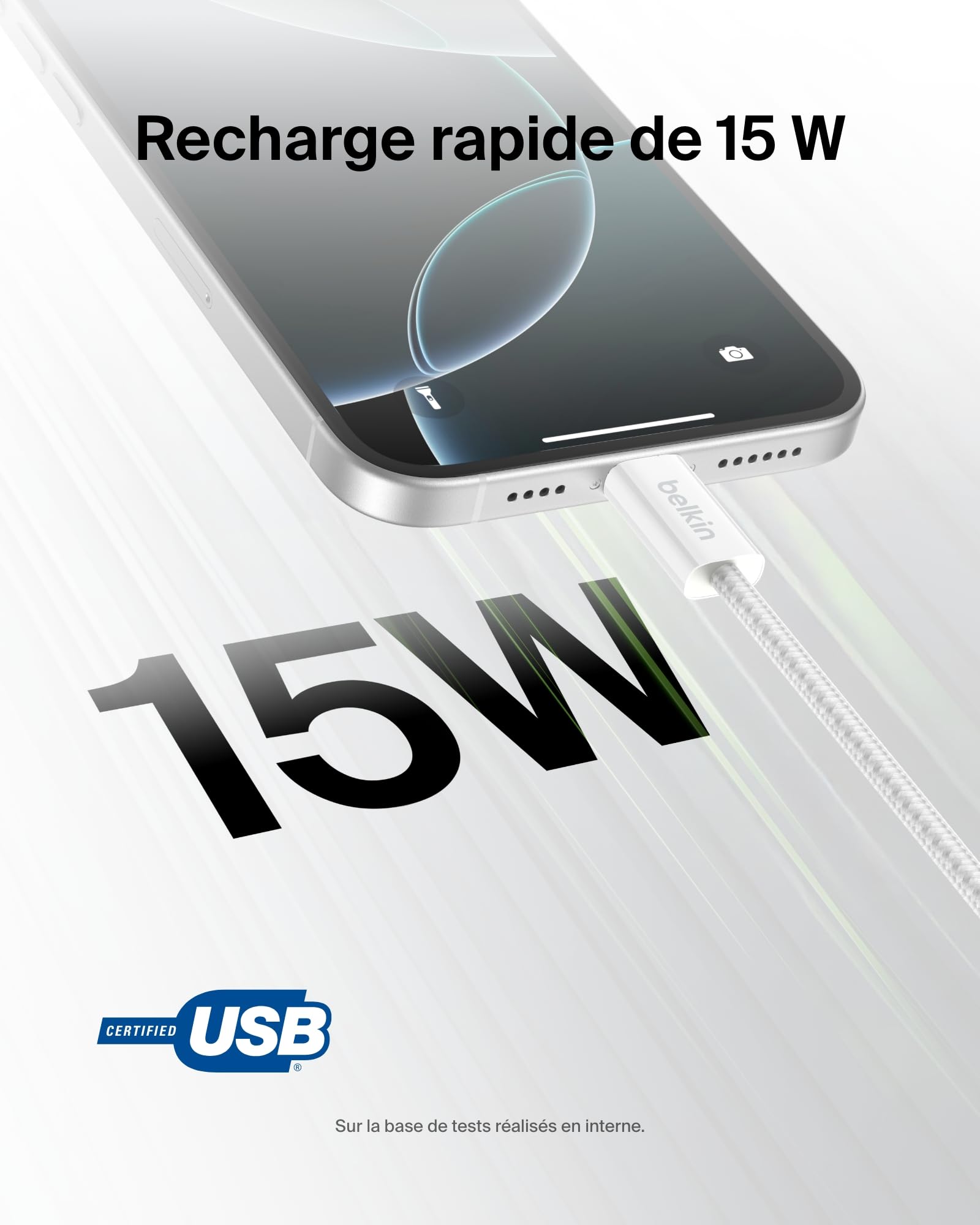 belkin-pack-de-2-c-bles-usb-a-vers-usb-c-tress-s-1-5-m-15w-blanc-charge-rapide-i image 2