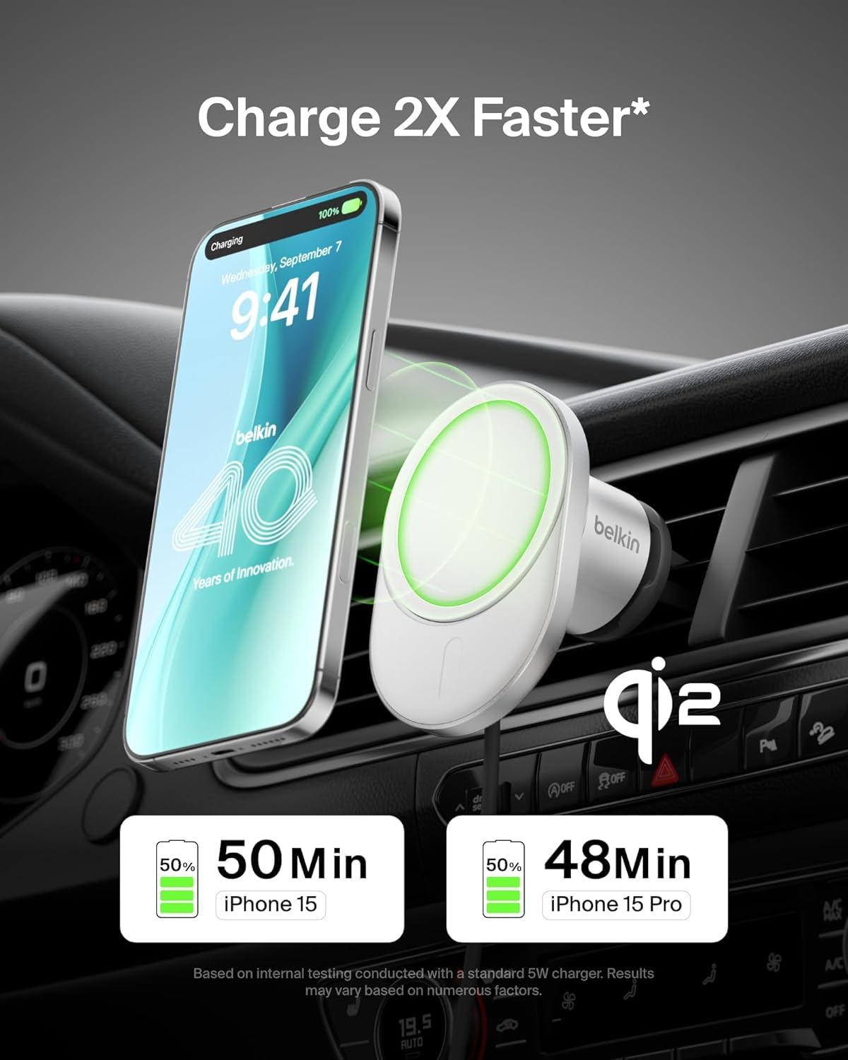 belkin-boostcharge-pro-chargeur-de-voiture-magn-tique-sans-fil-qi2-15-w-fixation image 6