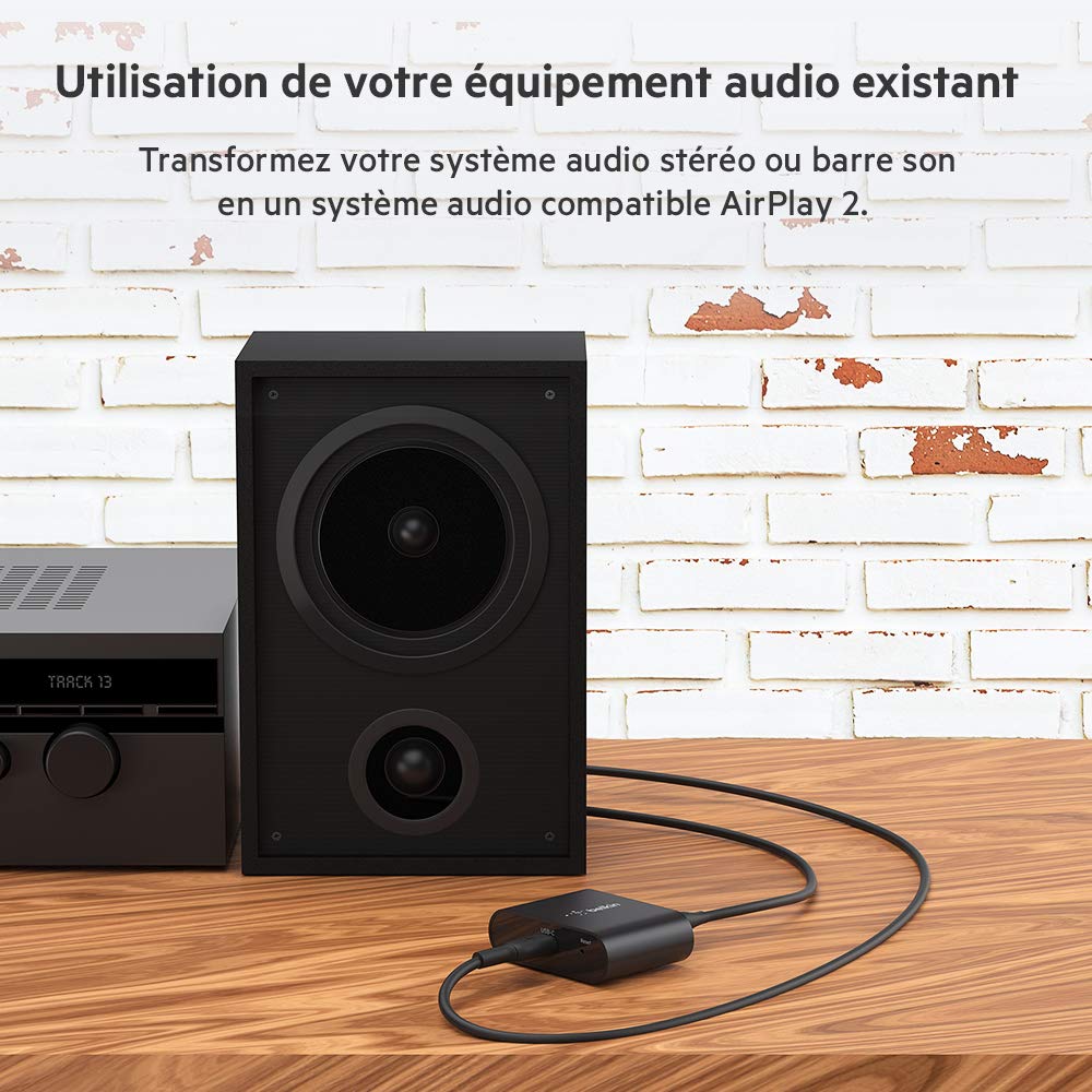 belkin-soundform-connect-auz002vfbk-adaptateur-audio-streaming-sans-fil-airplay- image 2