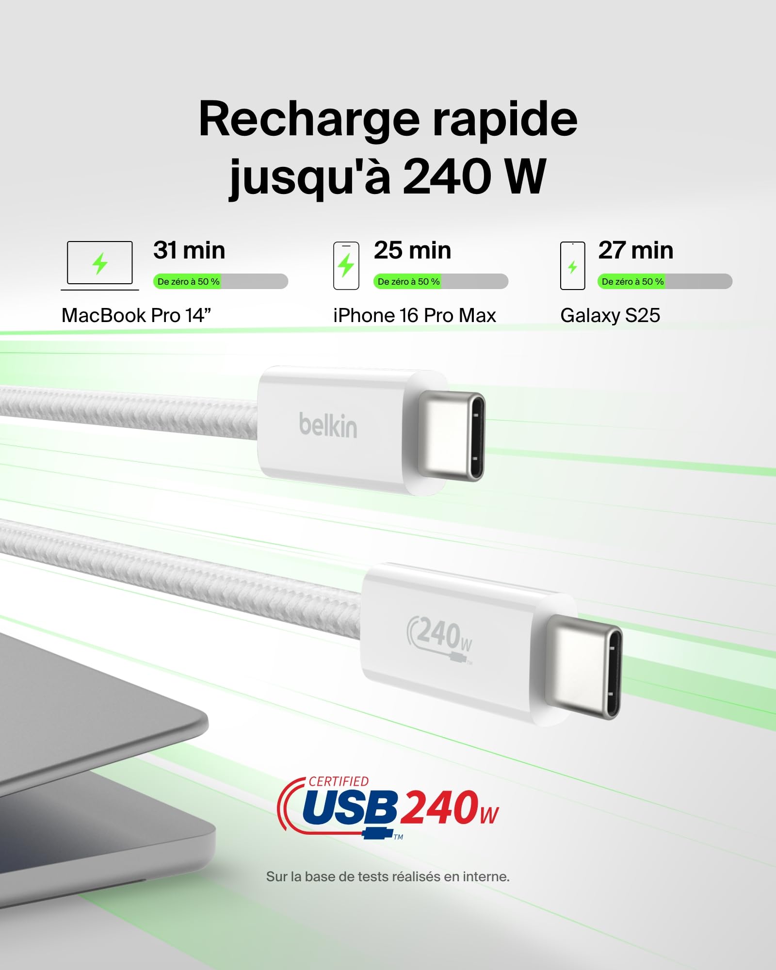 belkin-boostcharge-pack-de-2-c-bles-usb-c-vers-usb-c-1-5-m-240-w-tress-s-nylon-c image 2