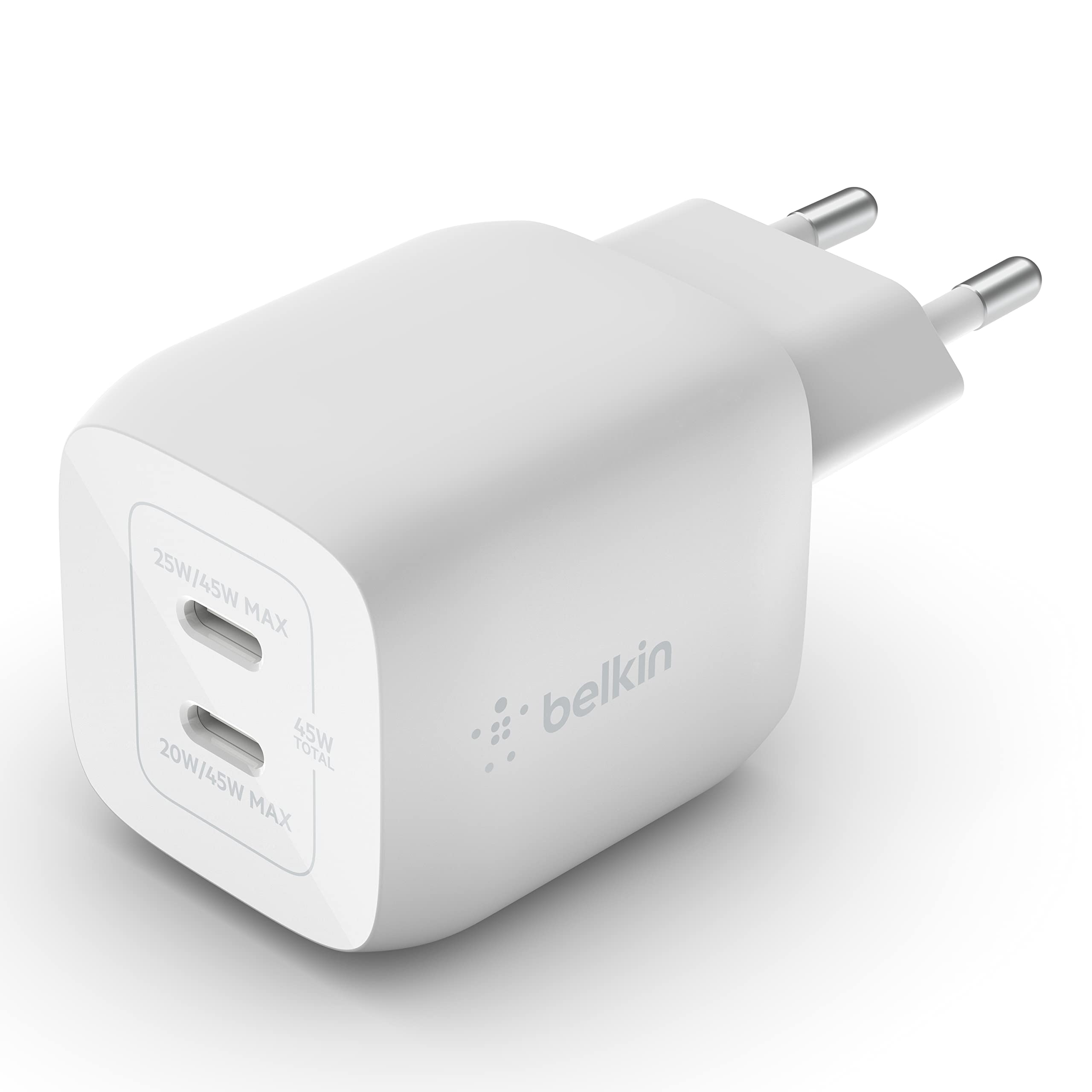 belkin-chargeur-secteur-double-port-usb-c-45-w-gan-power-delivery-3-0-pps-pour-i image 4