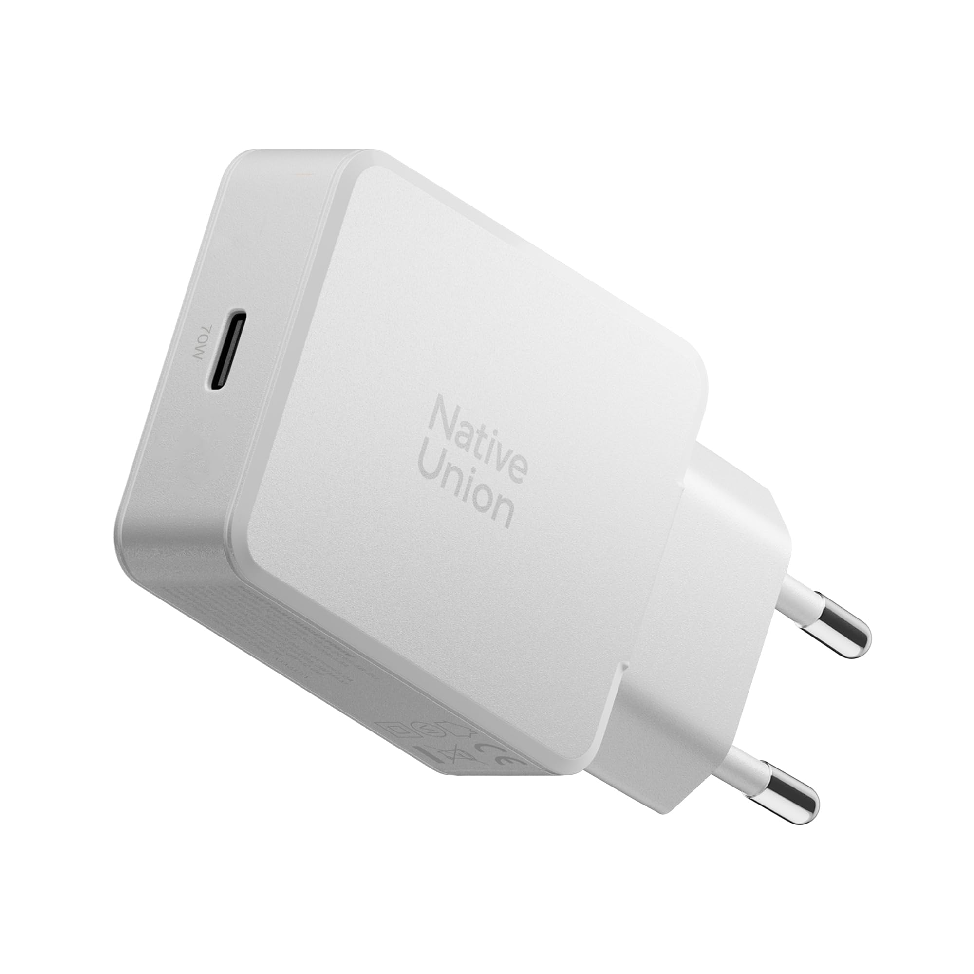 native-union-gan-pocket-charger-pd-70w-chargeur-usb-c-ultra-fin-17-5-mm-blanc-av image 1
