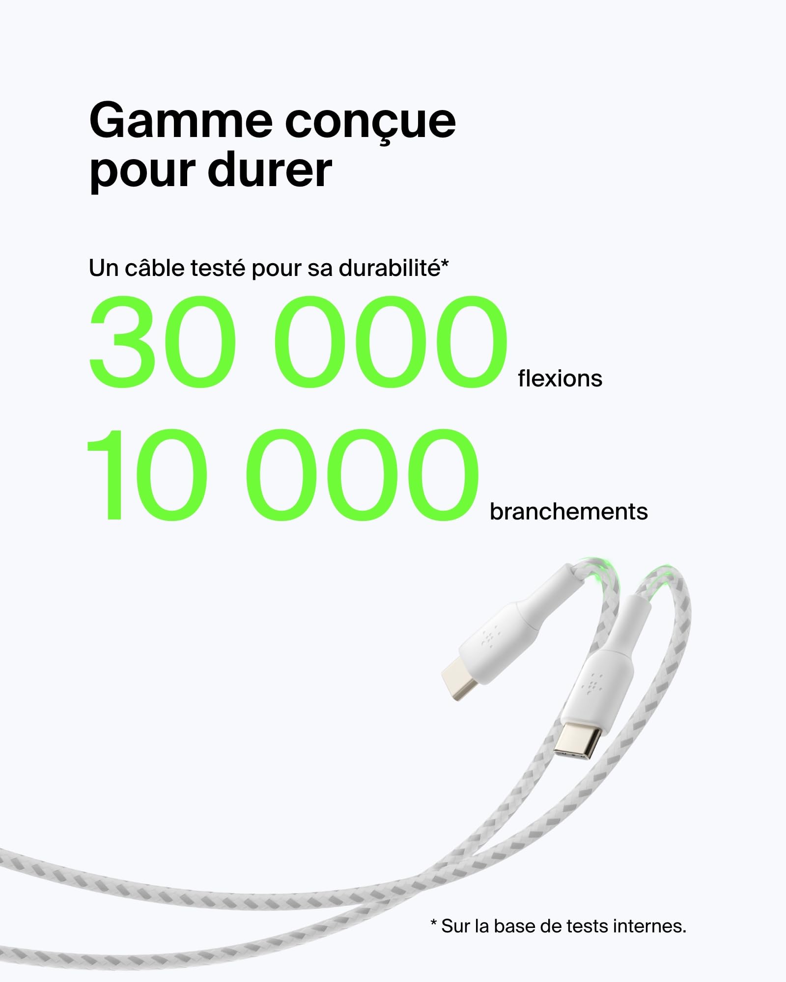 belkin-boostcharge-c-ble-usb-c-vers-usb-a-tress-nylon-3-m-charge-et-synchronisat image 4
