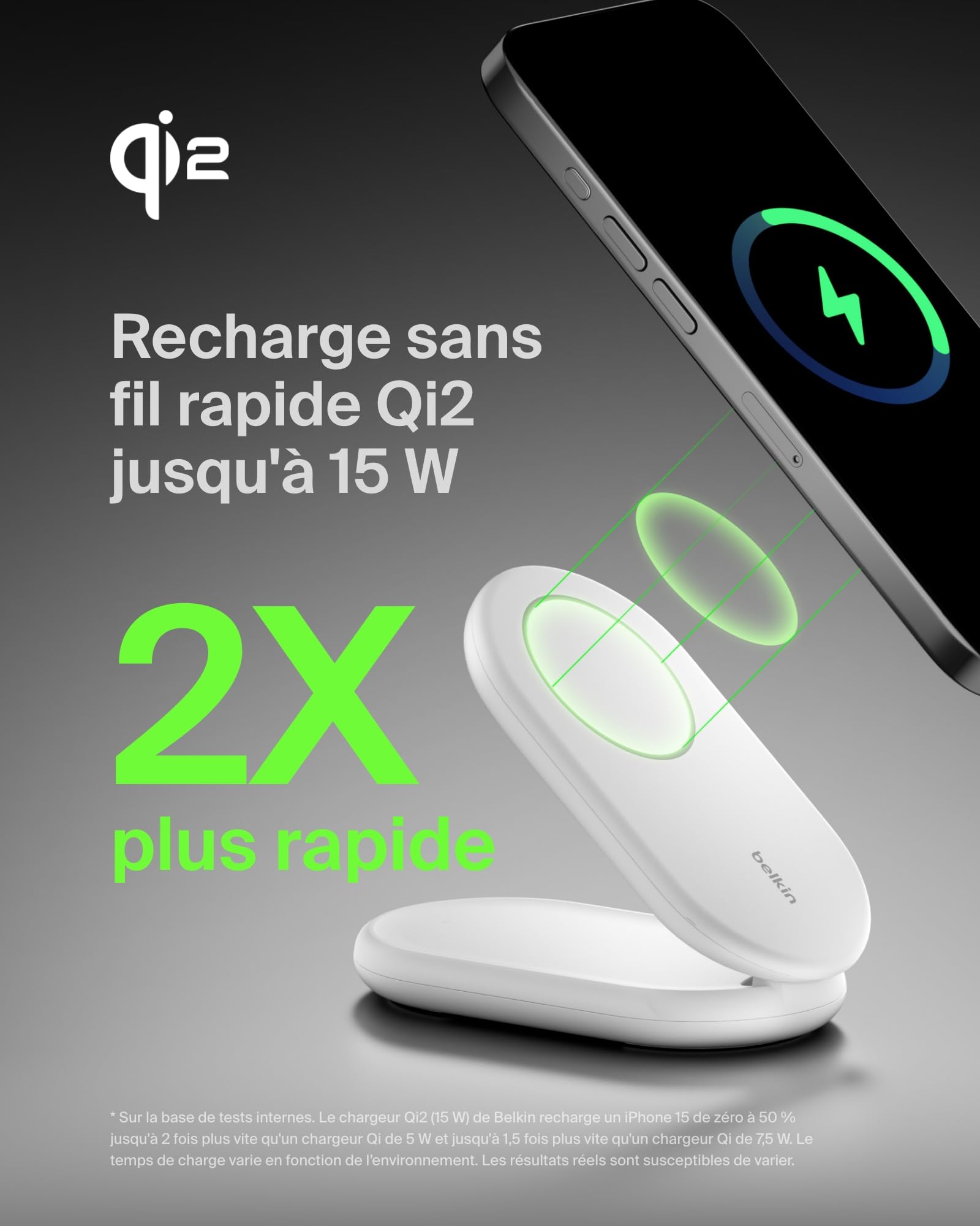 belkin-boostcharge-socle-de-recharge-qi2-15w-pliable-compatible-magsafe-chargeur image 3