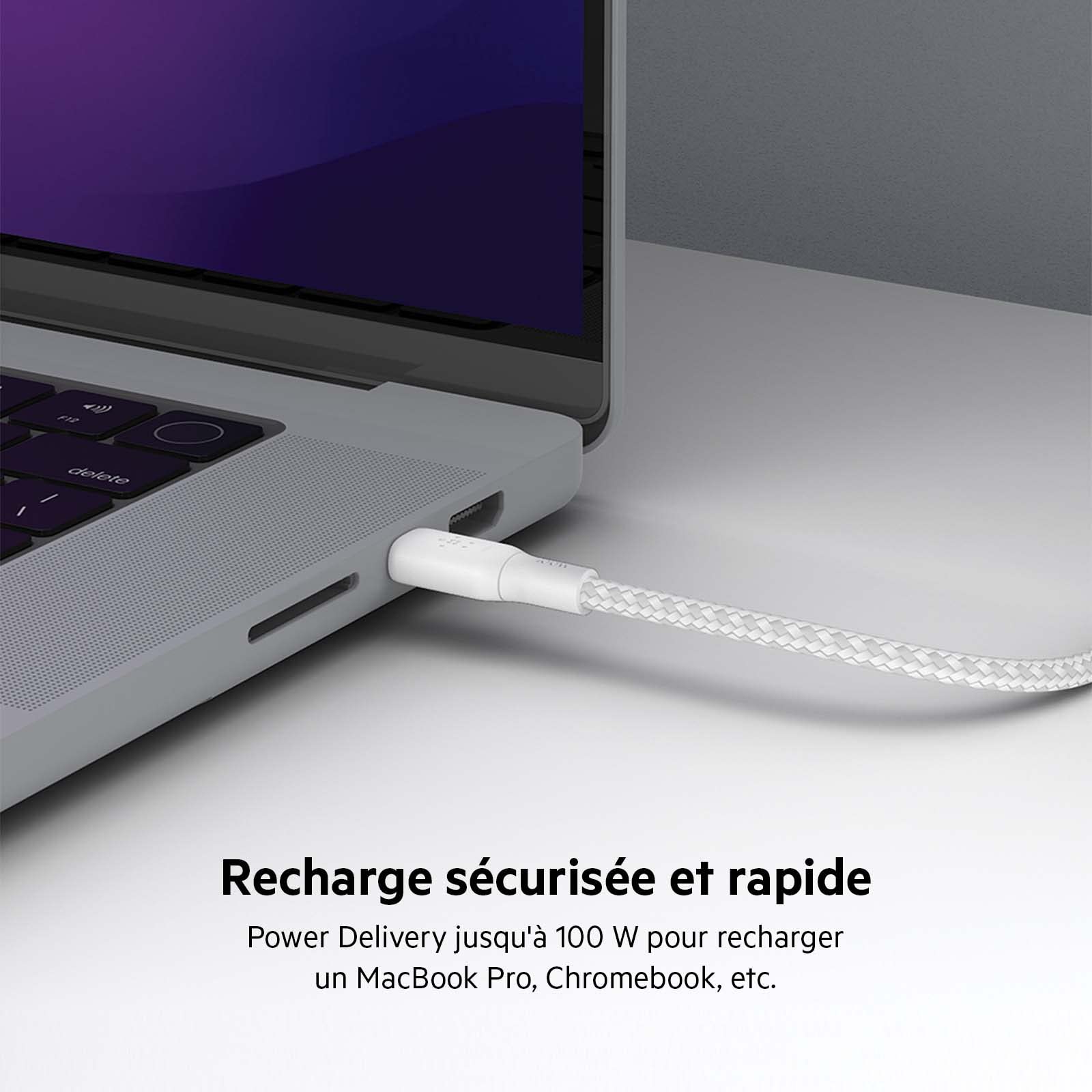 belkin-boost-charge-c-ble-usb-c-vers-usb-c-100-w-certifi-usb-if-gaine-tress-e-ny image 2