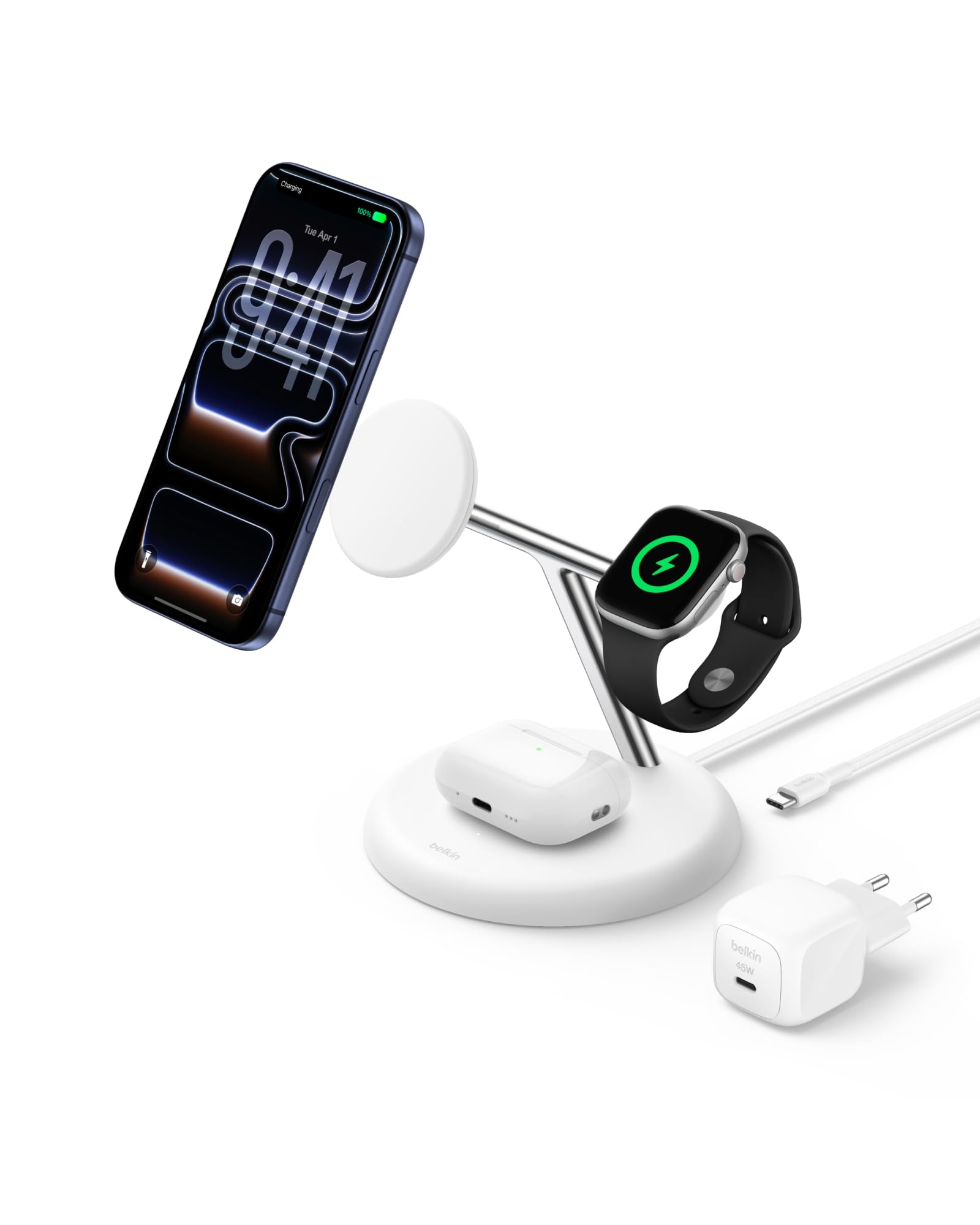 belkin-ultracharge-station-de-recharge-sans-fil-3-en-1-magn-tique-qi2-2-25-w-com image 1