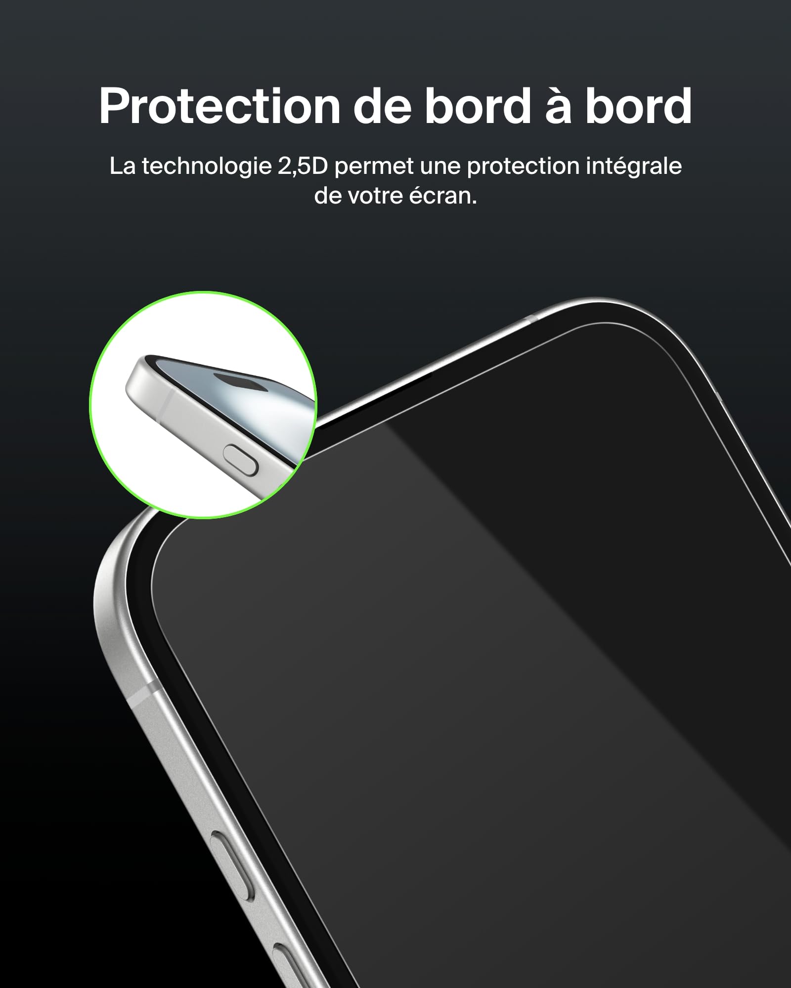 belkin-screenforce-ultraglass-2-protection-d-cran-antimicrobienne-pour-iphone-15 image 7
