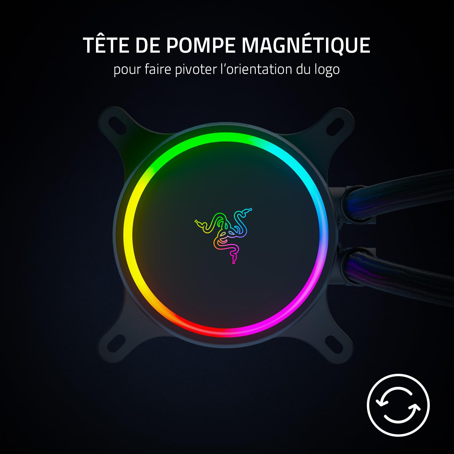 razer-hanbo-chroma-240mm-refroidisseur-de-liquide-aio-argb-ventilateurs-silencie image 5