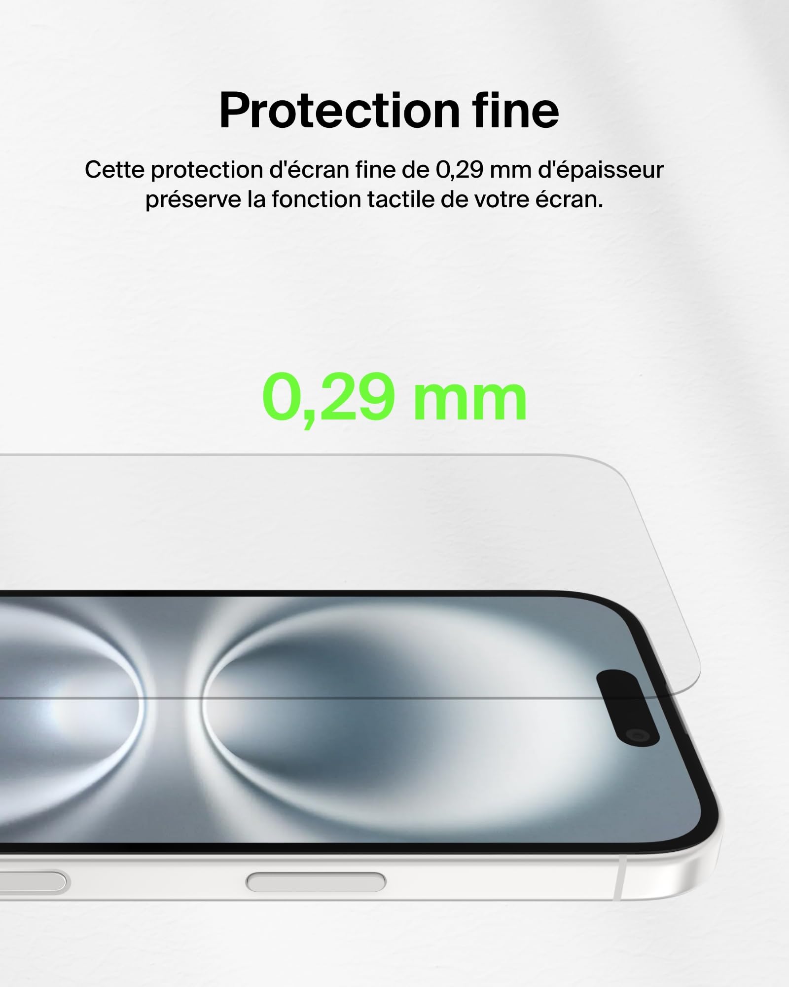 belkin-screenforce-ultraglass-2-protection-d-cran-antimicrobienne-pour-iphone-15 image 6
