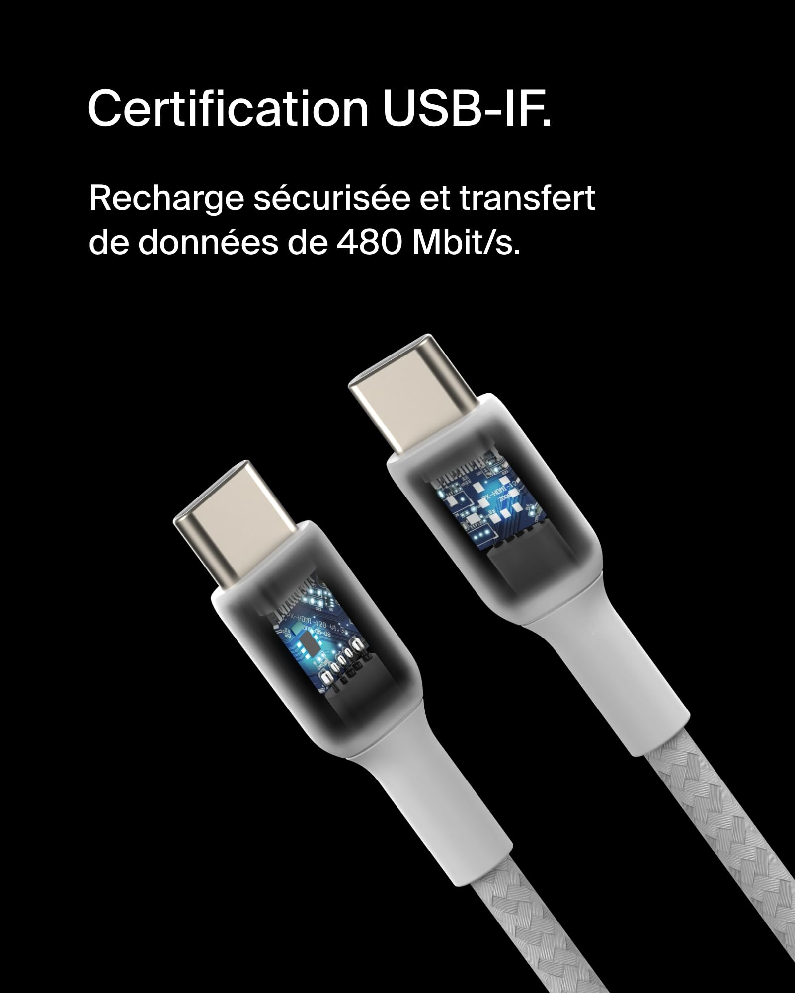 belkin-boostcharge-c-ble-usb-c-vers-usb-c-tress-2-m-60-w-charge-rapide-usb-2-0-4 image 3