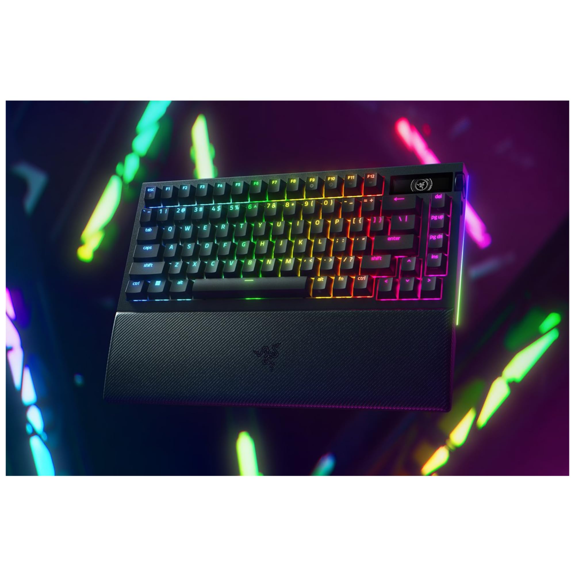 razer-blackwidow-v4-pro-75-clavier-gaming-sans-fil-hot-swap-avec-cran-oled-molet image 3
