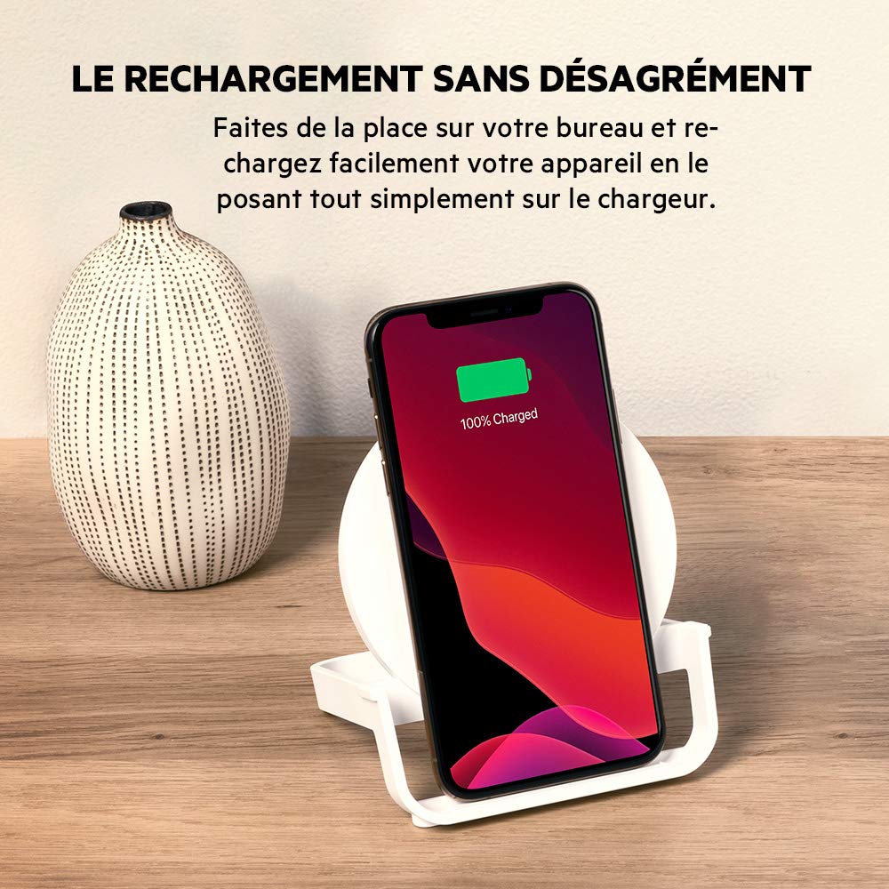 belkin-boostcharge-chargeur-induction-stand-10-w-sans-fil-certifi-qi-mode-paysag image 2