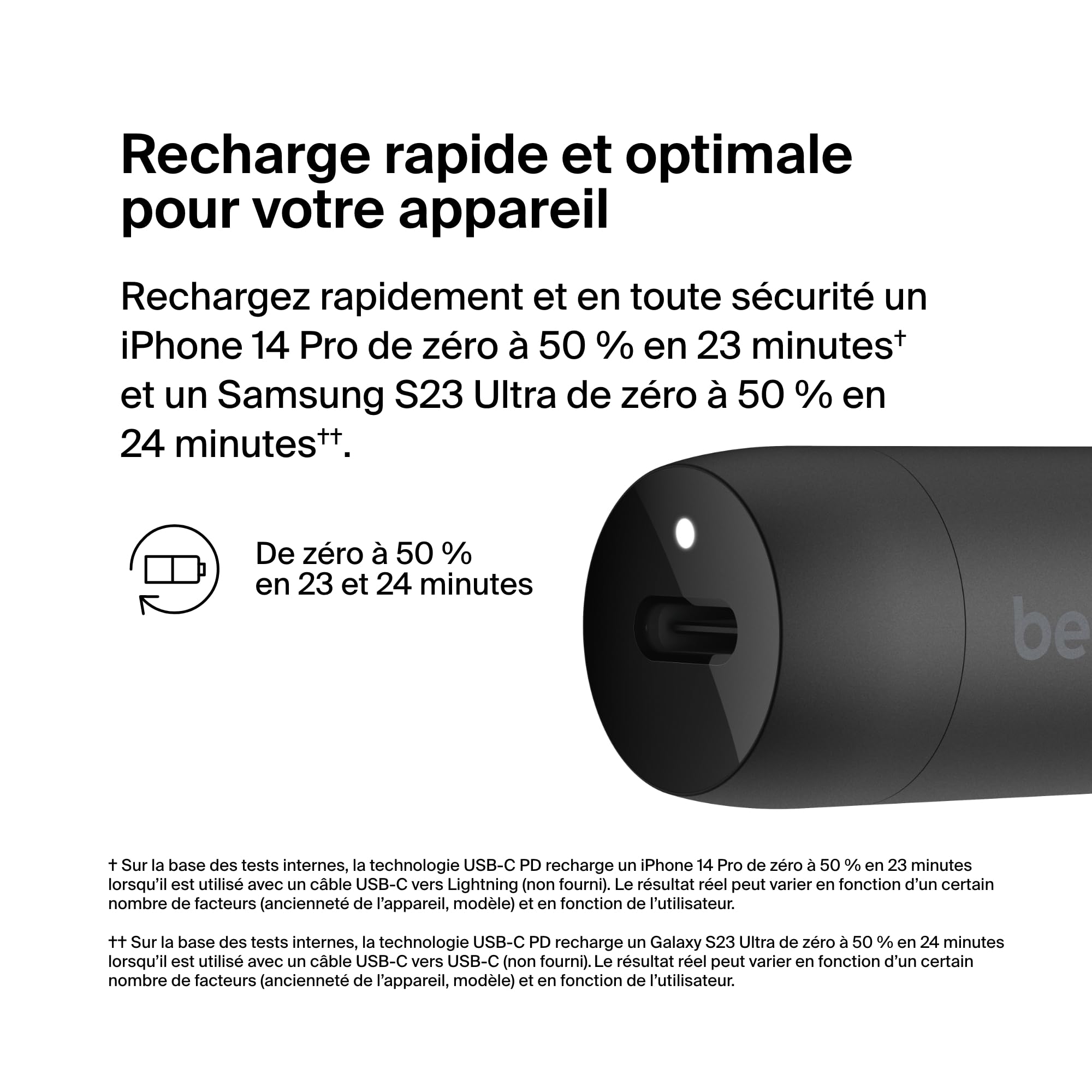 belkin-boostcharge-chargeur-de-voiture-30-w-usb-c-power-delivery-certifi-usb-if- image 2