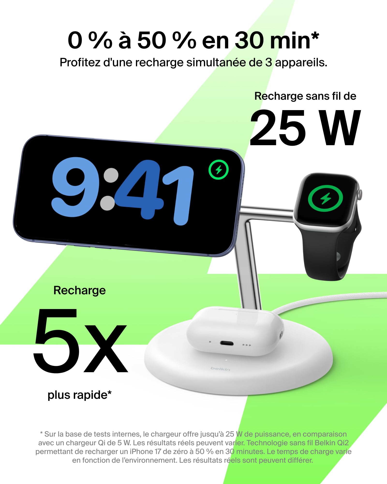belkin-ultracharge-station-de-recharge-sans-fil-3-en-1-magn-tique-qi2-2-25-w-com image 2