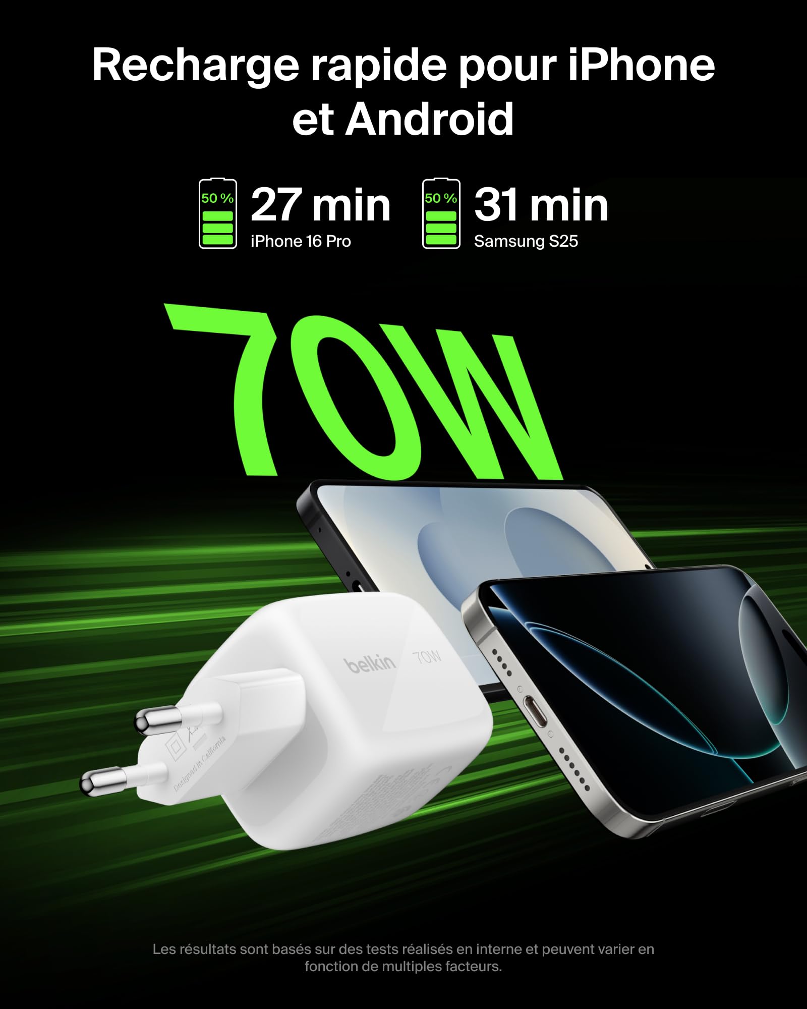 belkin-chargeur-gan-70-w-3-ports-2-usb-c-pd-pps-usb-a-avec-fiches-ue-uk-us-recha image 4