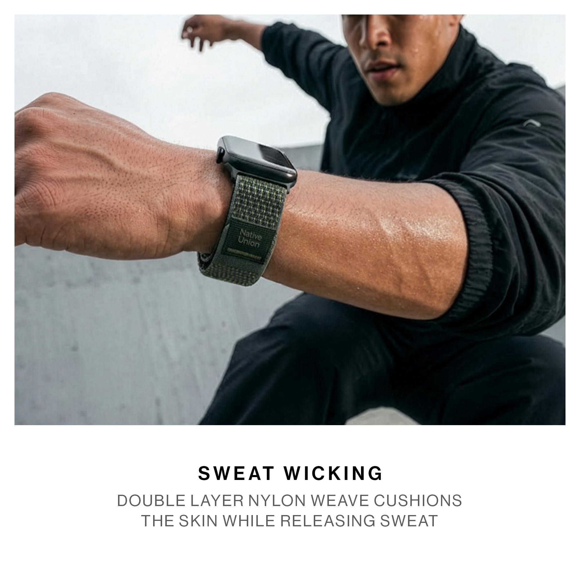 native-union-active-sport-loop-bracelet-apple-watch-en-nylon-tiss-respirant-ferm image 5