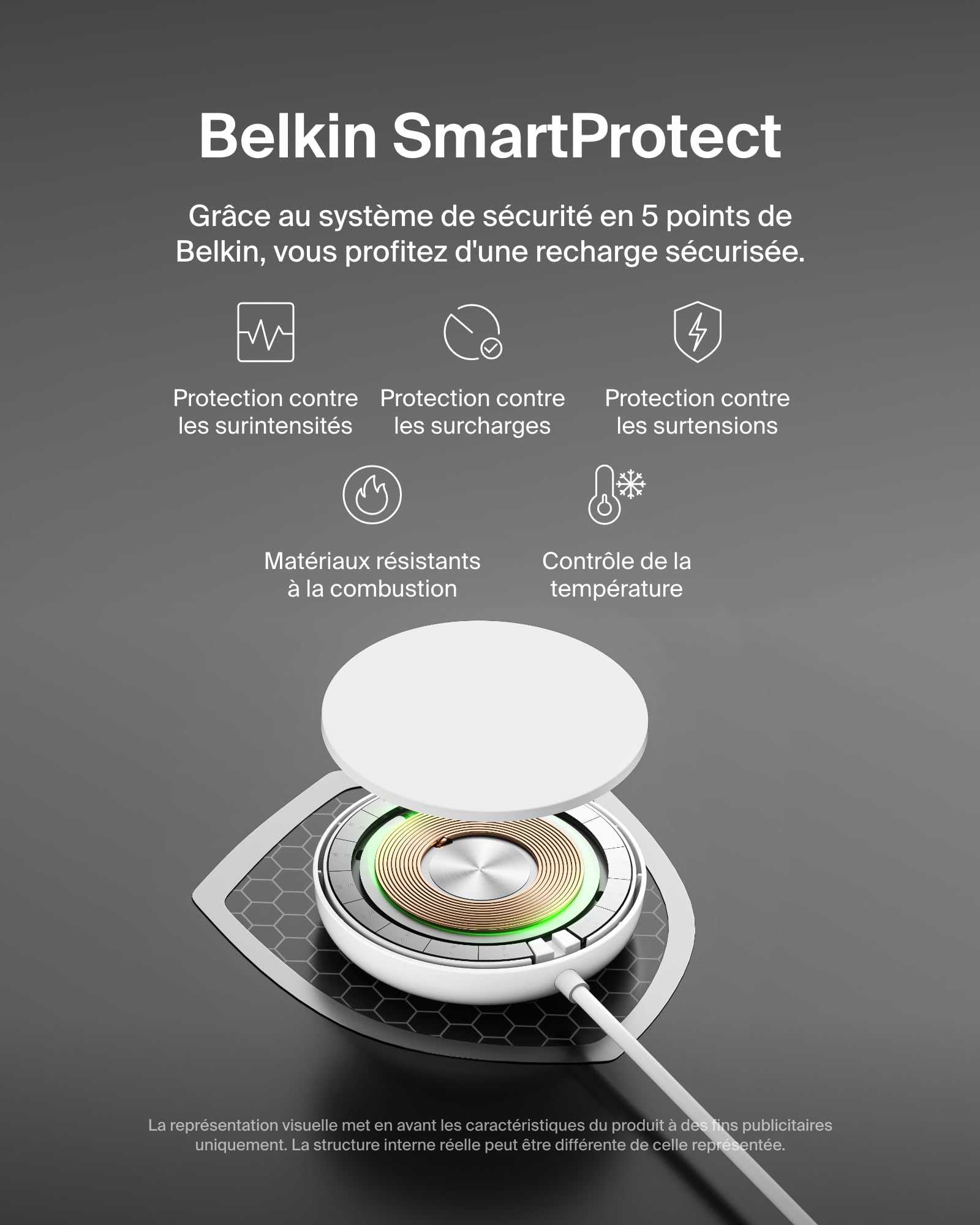 belkin-boostcharge-pro-station-de-charge-sans-fil-magn-tique-15-w-certifi-e-qi2- image 7