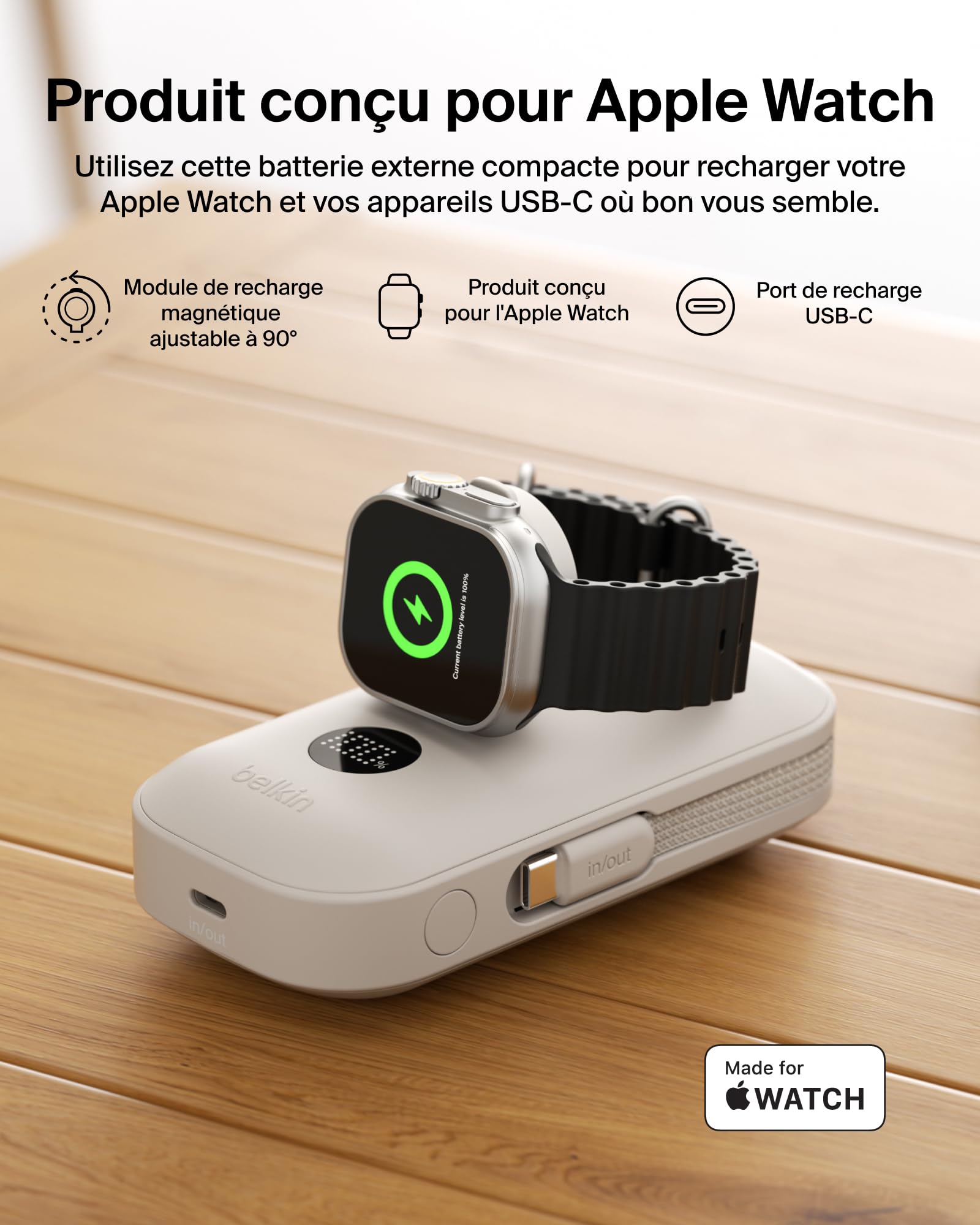 belkin-boostcharge-pro-batterie-externe-10000-mah-45w-avec-module-de-recharge-ap image 2
