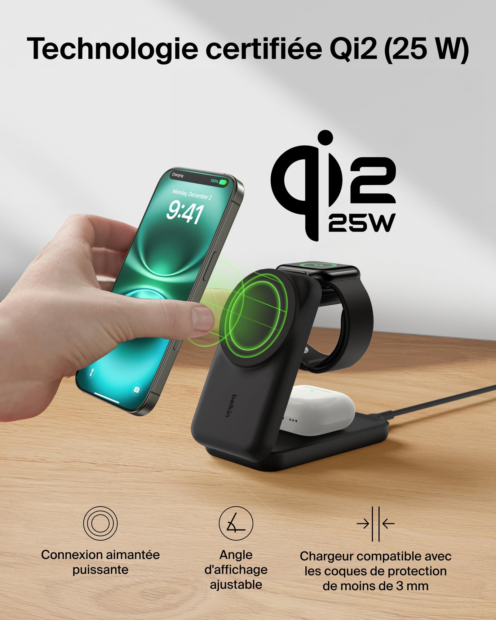 belkin-ultracharge-chargeur-induction-3-en-1-qi2-25w-station-magn-tique-pliable- image 7