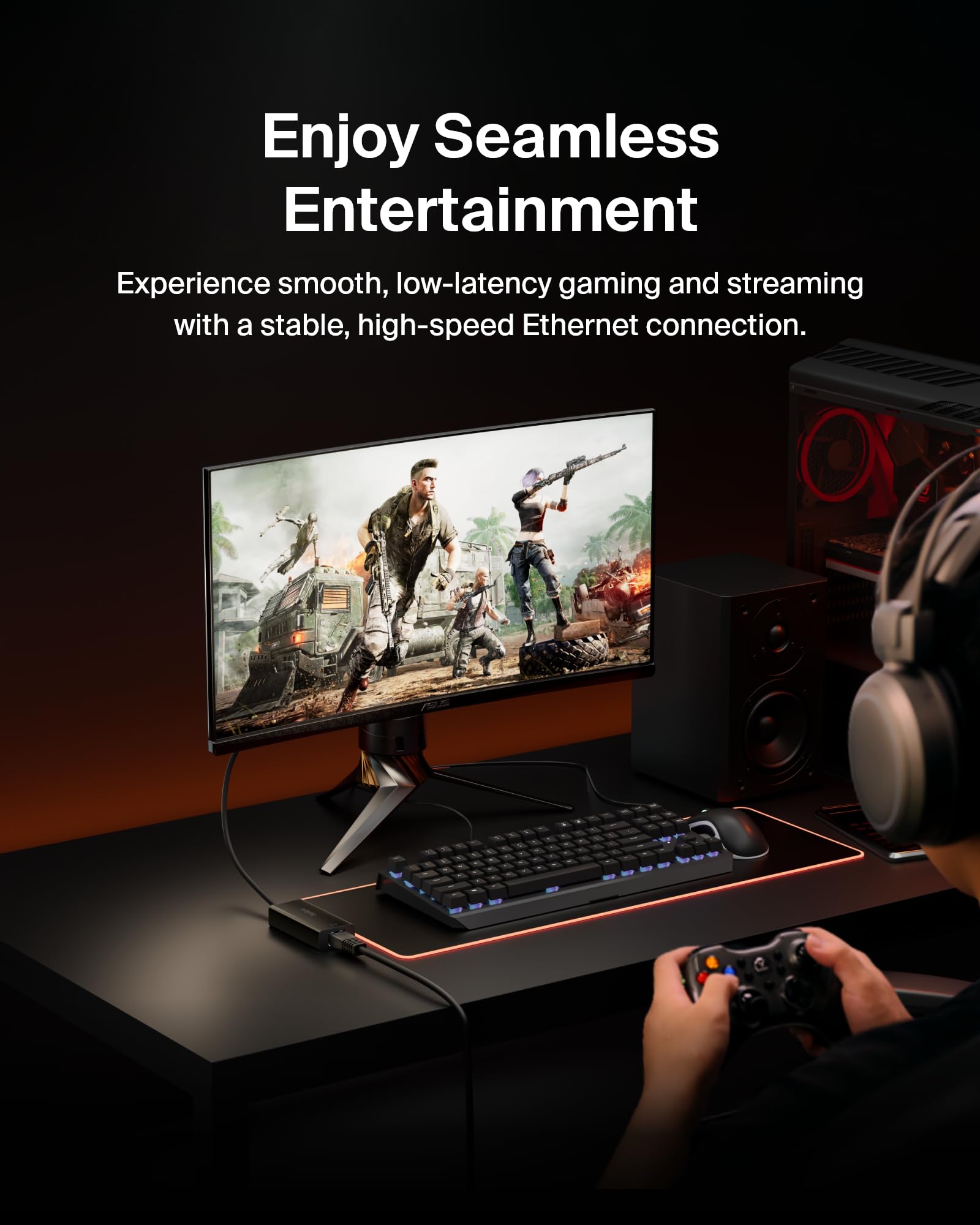 belkin-adaptateur-usb-c-vers-ethernet-gigabit-femelle-noir-compatible-ipad-pro-e image 4