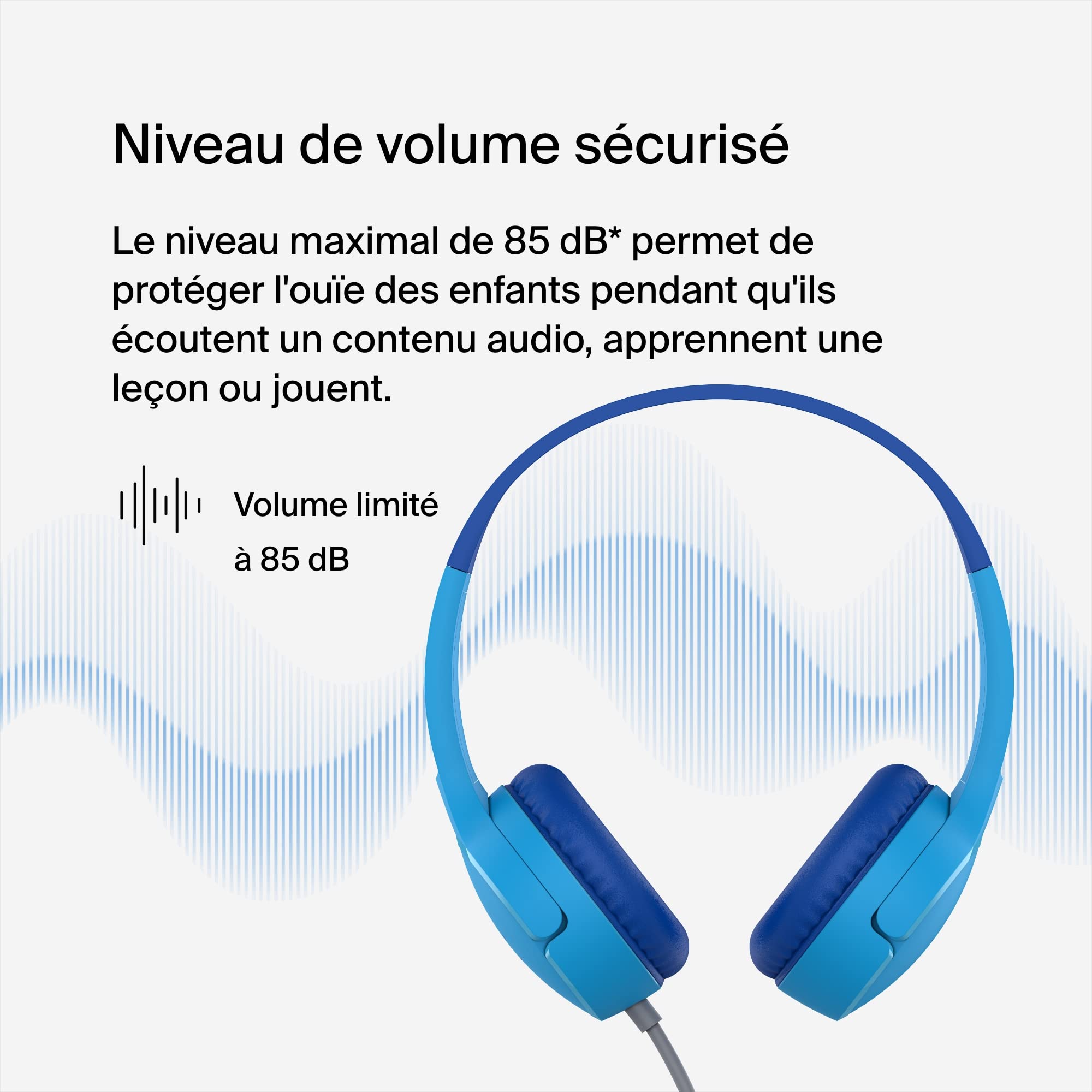 belkin-soundform-mini-casque-filaire-pour-enfants-avec-micro-volume-limit-85-db- image 2