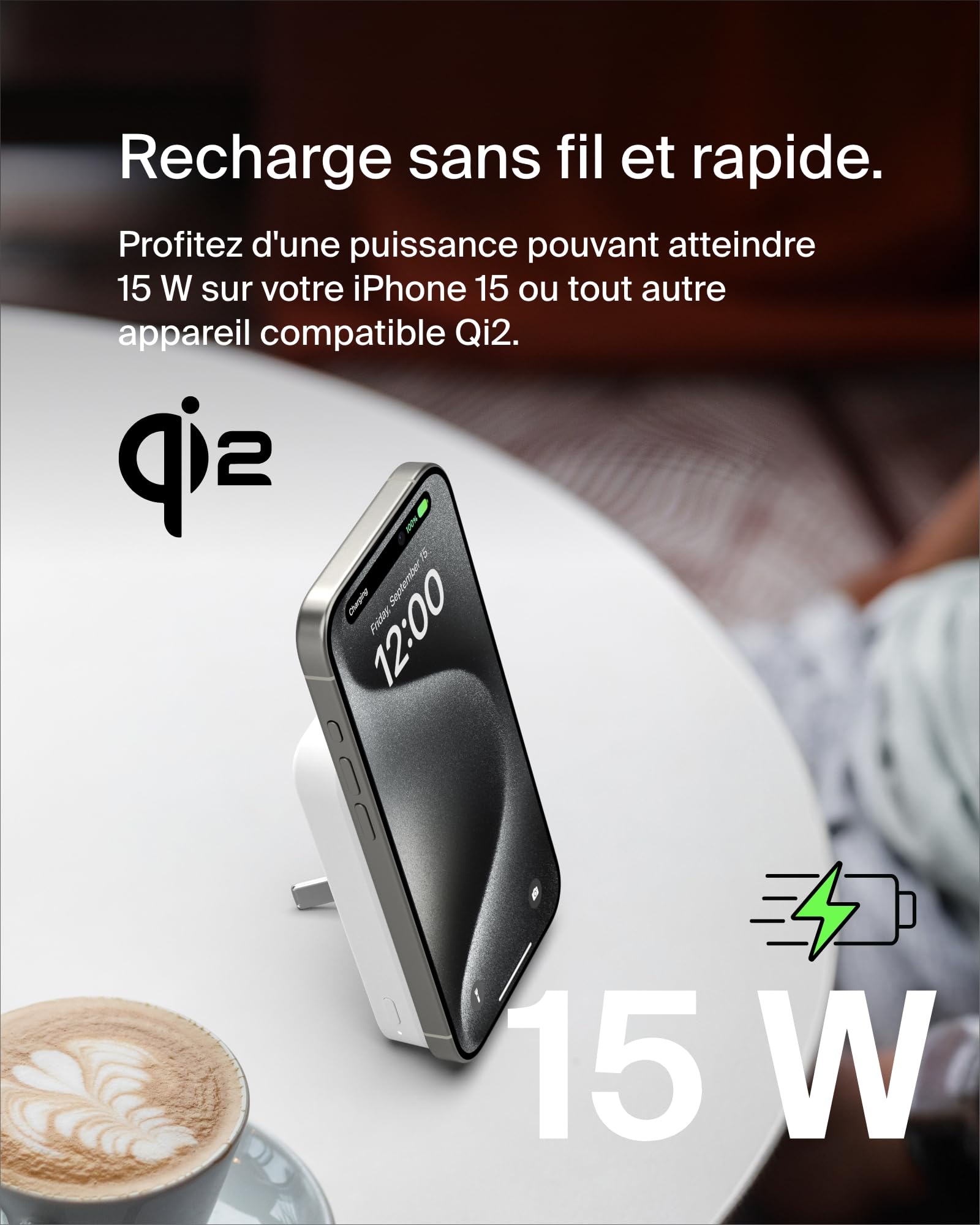 belkin-boostcharge-pro-batterie-externe-sans-fil-magn-tique-8-000-mah-qi2-15w-av image 2