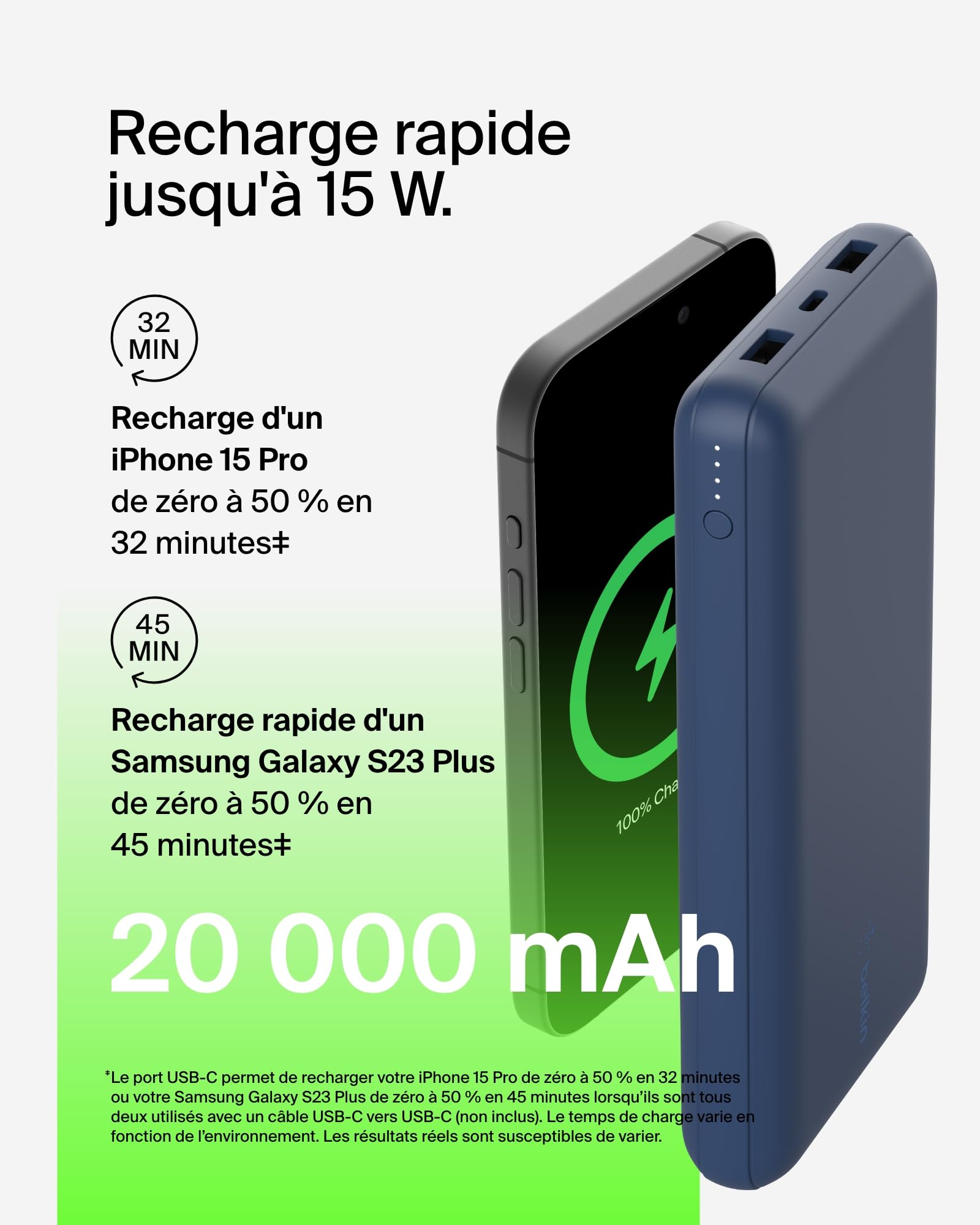belkin-batterie-externe-usb-c-20000-mah-power-bank-20k-3-ports-avec-c-ble-inclus image 4