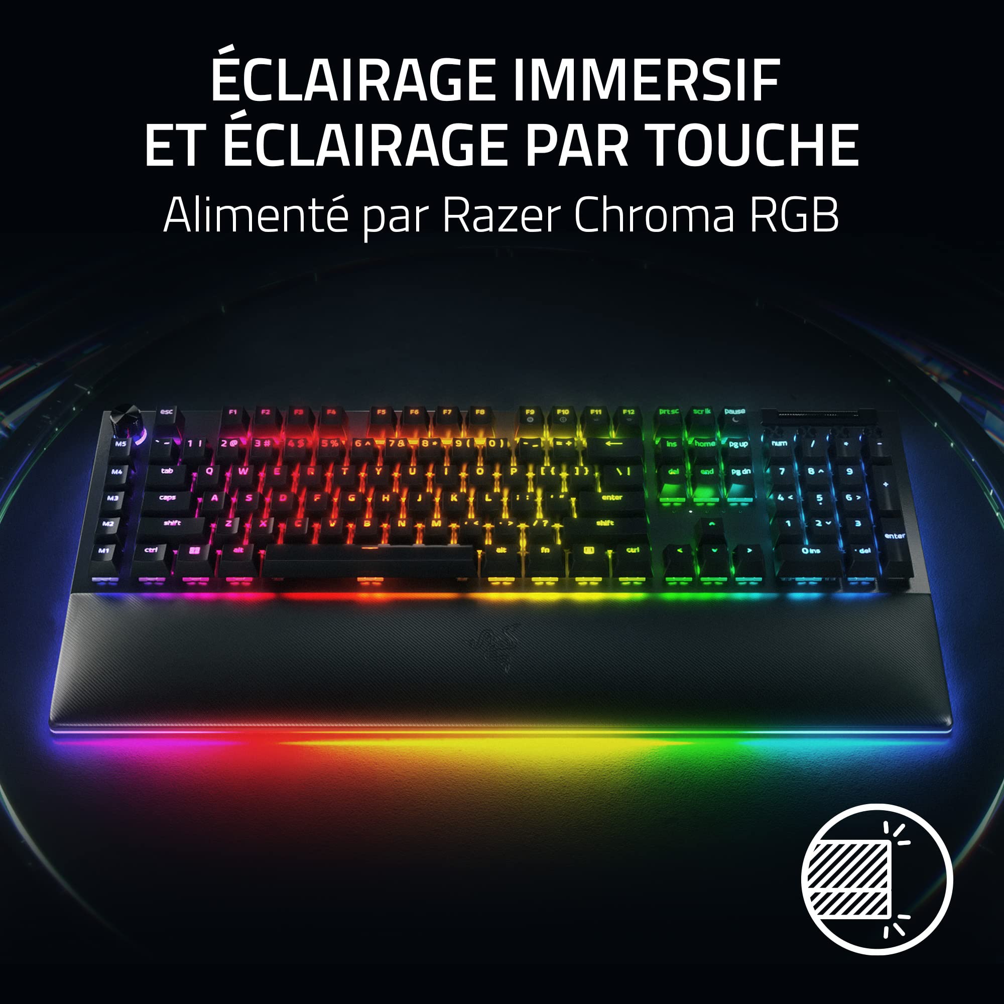 razer-blackwidow-v4-pro-switches-jaune-clavier-gaming-m-canique-azerty-avec-snap image 3