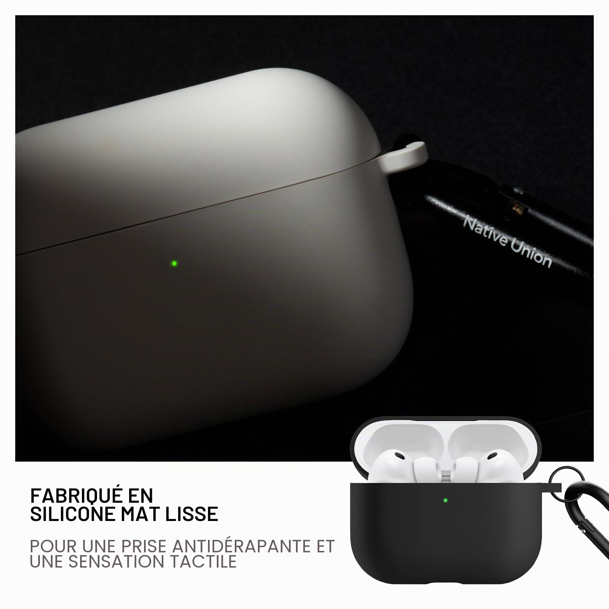 native-union-active-coque-pour-airpods-pro-3-silicone-mat-doux-au-toucher-avec-c image 6