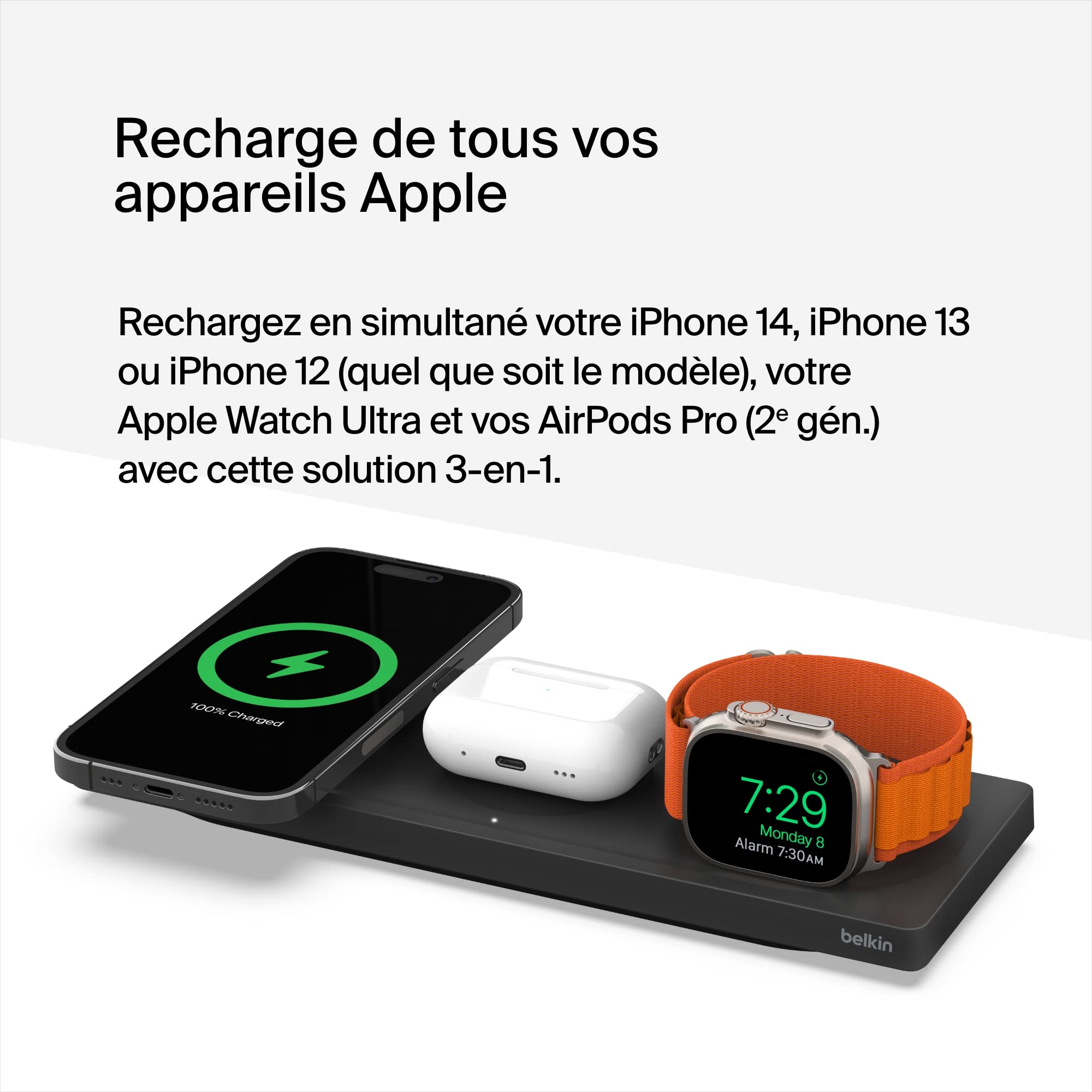 belkin-chargeur-sans-fil-magsafe-3-en-1-certifi-mfi-pour-iphone-apple-watch-et-a image 4