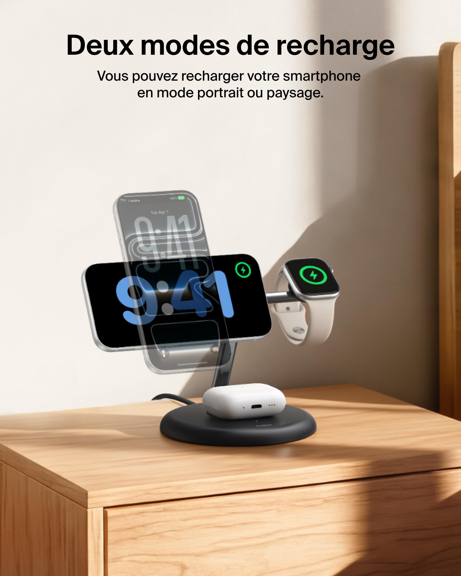 belkin-ultracharge-station-de-recharge-sans-fil-3-en-1-25-w-magn-tique-qi2-compa image 7