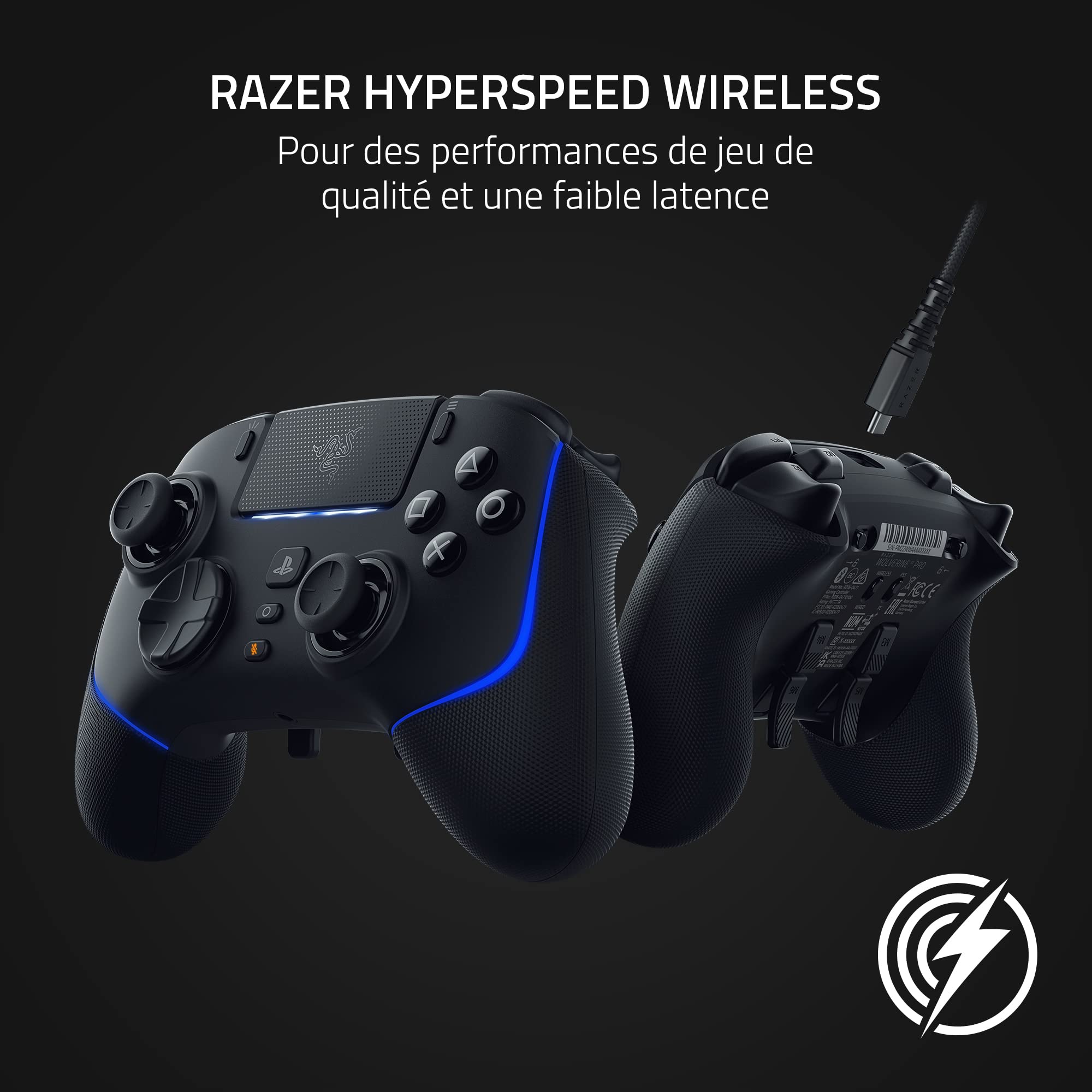 razer-wolverine-v2-pro-manette-sans-fil-sous-licence-playstation-pour-ps5-et-pc- image 2
