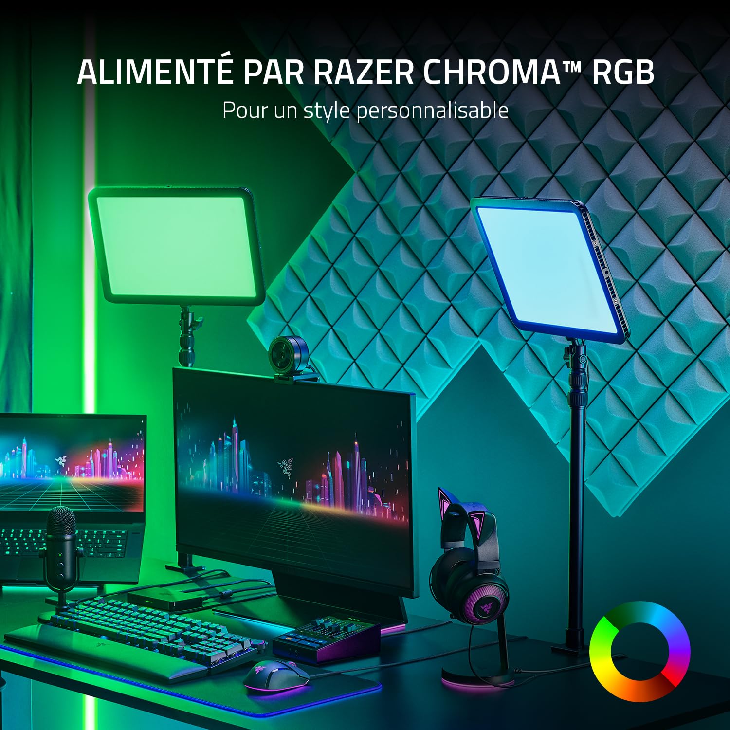 razer-key-light-chroma-panneau-d-clairage-rgb-pour-streaming-2900-7000k-clairage image 4