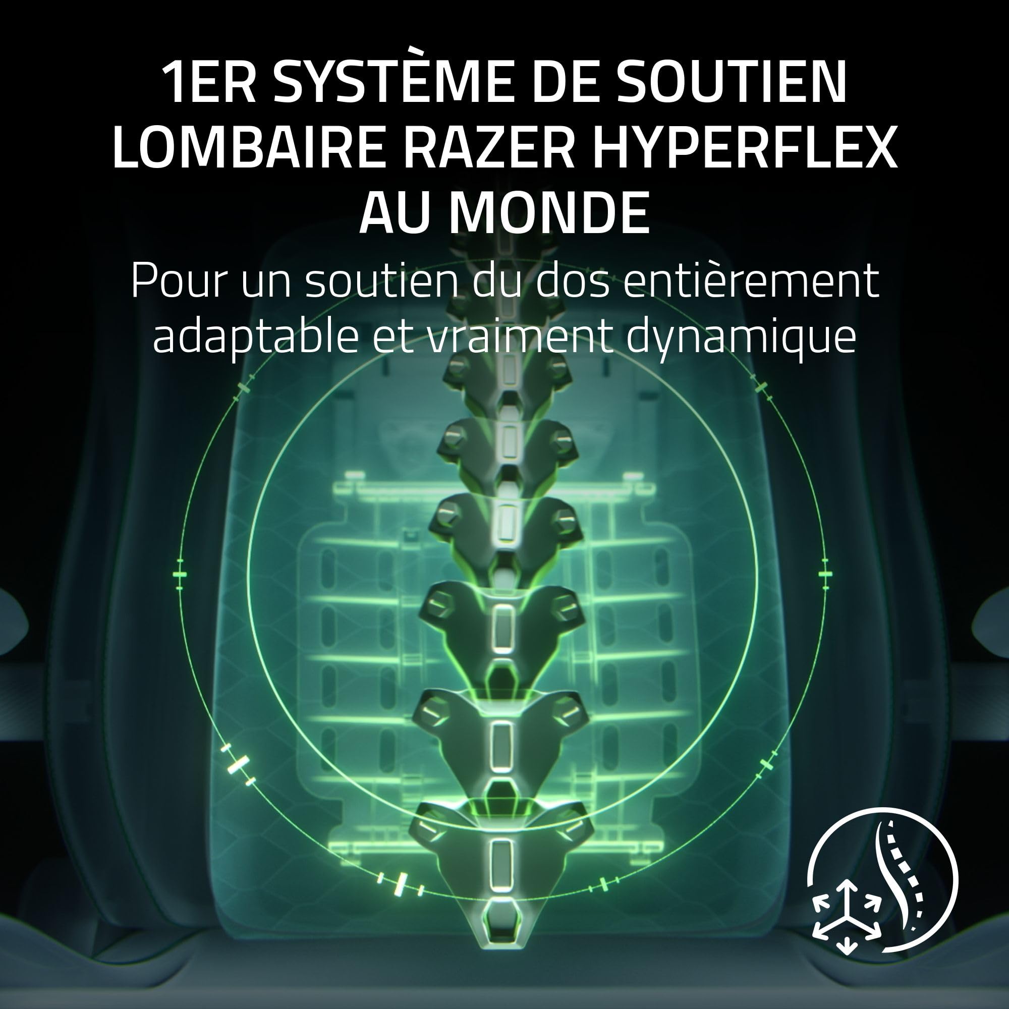 razer-iskur-v2-newgen-fauteuil-gaming-ergonomique-soutien-lombaire-hyperflex-360 image 3