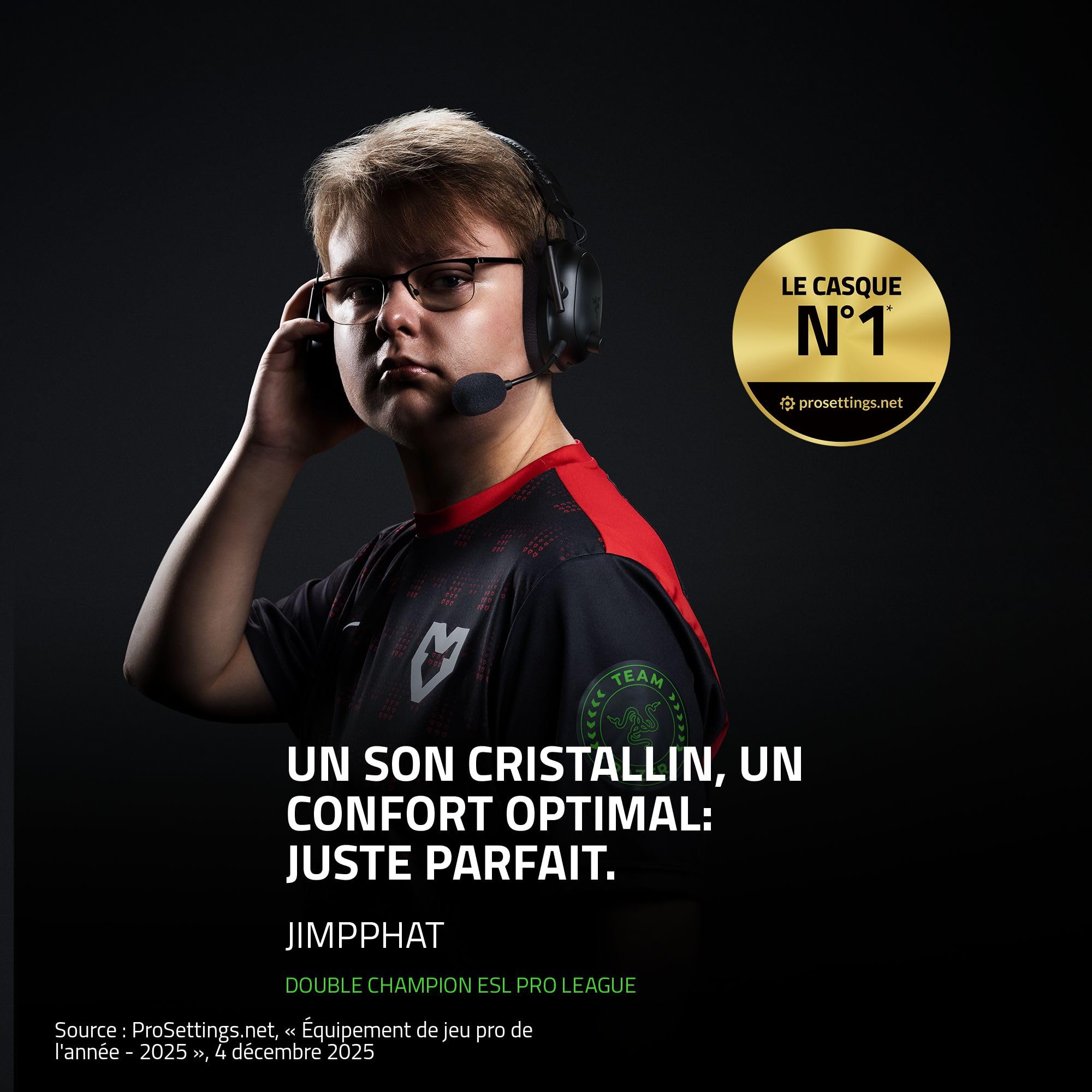 razer-blackshark-v2-pro-2023-casque-gaming-sans-fil-e-sport-hyperclear-super-wid image 2