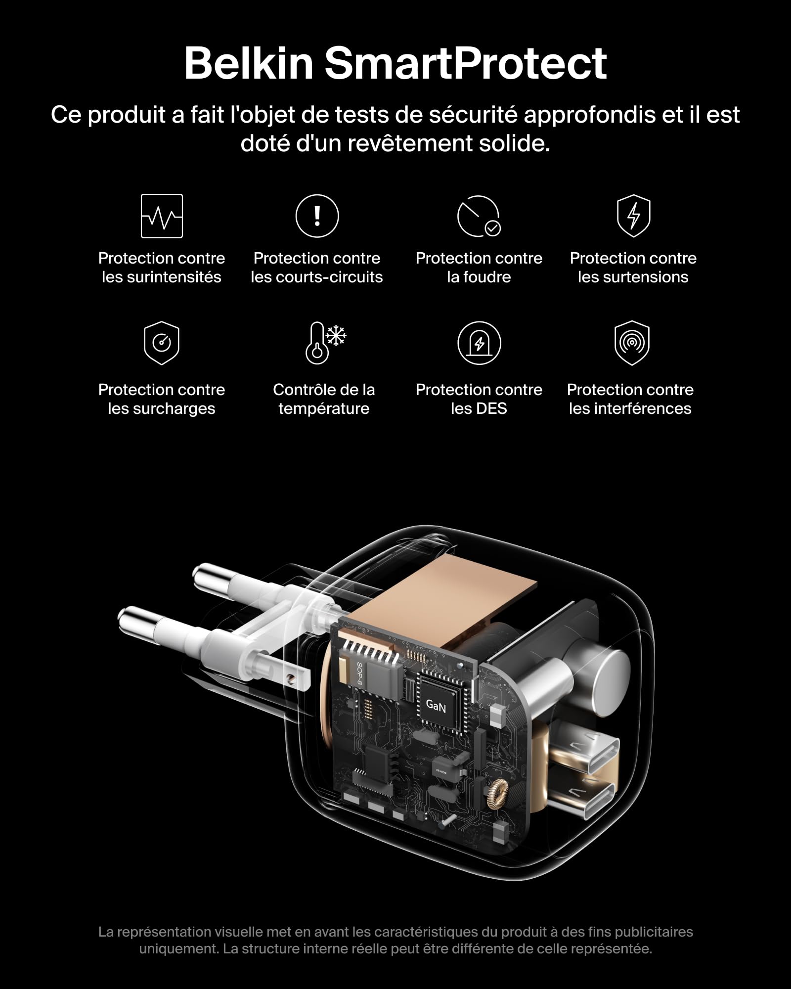 belkin-boostcharge-pro-chargeur-gan-67-w-2-ports-usb-c-pd-pps-macbook-iphone-ipa image 6