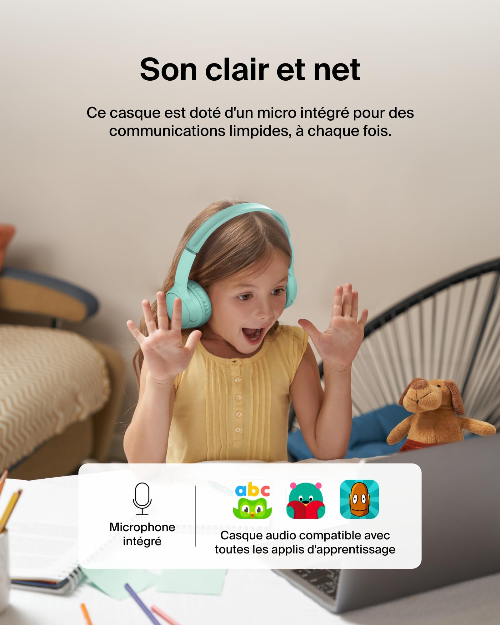 belkin-soundform-mini-casque-audio-sans-fil-pour-enfants-avec-micro-int-gr-limit image 6