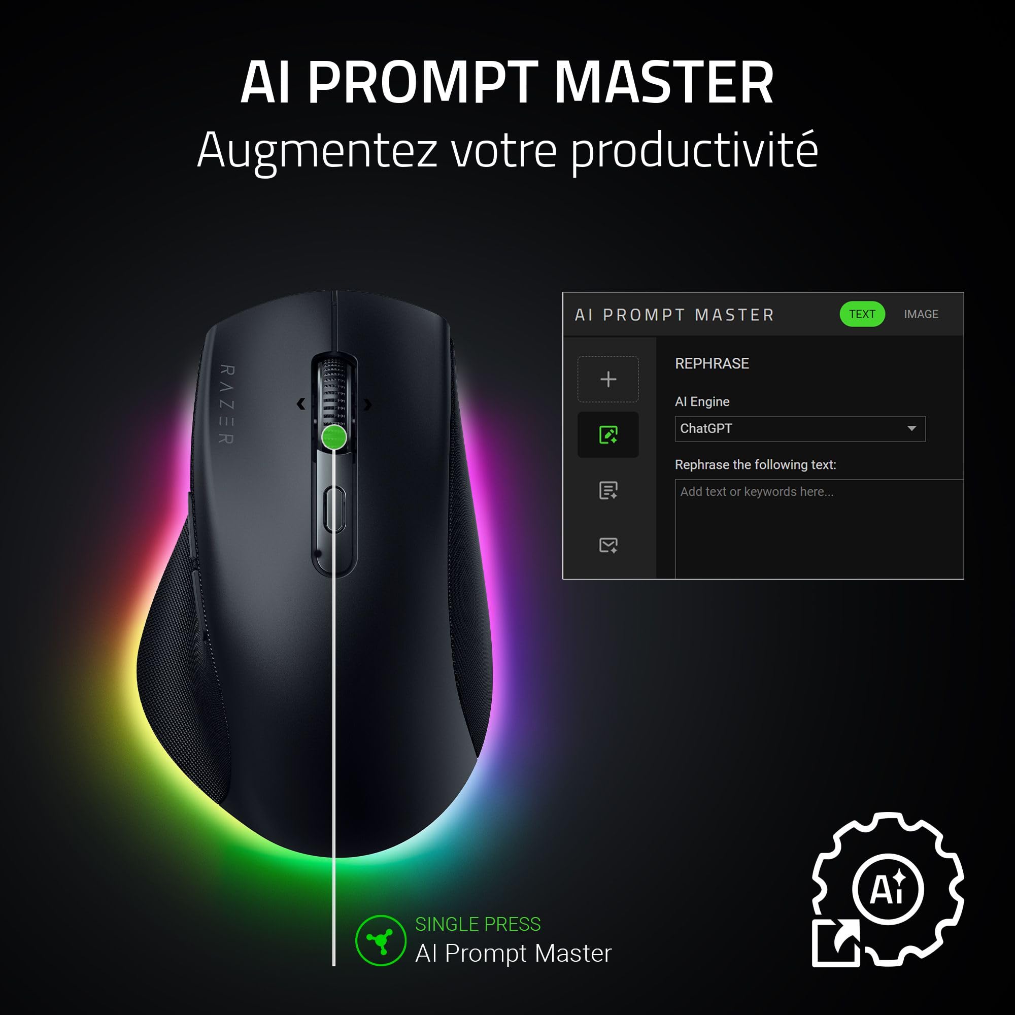 razer-pro-click-v2-souris-ergonomique-sans-fil-capteur-optique-30k-focus-pro-ass image 3