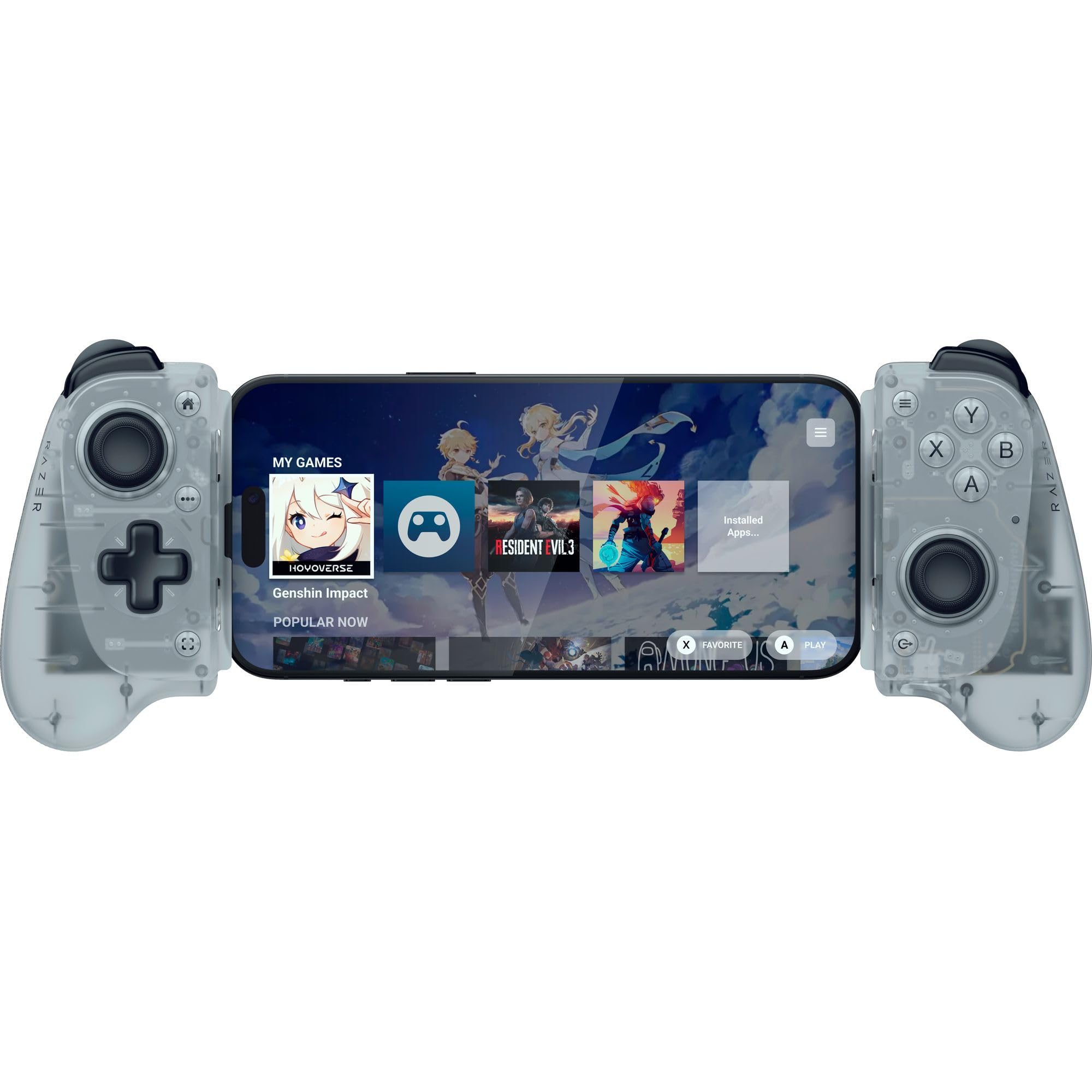 razer-kishi-v3-phantom-white-manette-mobile-pleine-taille-usb-c-pour-iphone-15-1 image 8