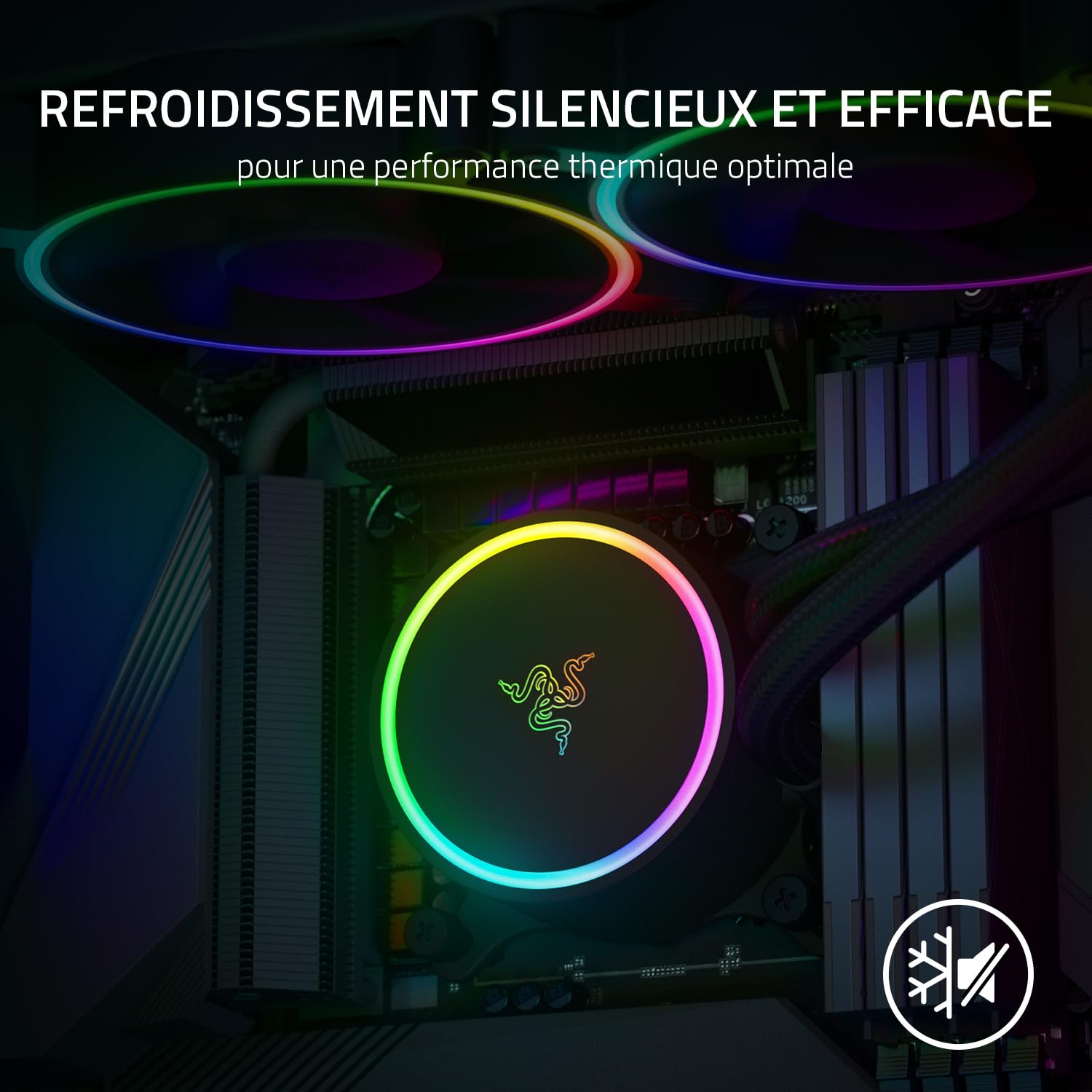 razer-hanbo-chroma-240mm-refroidisseur-de-liquide-aio-argb-ventilateurs-silencie image 2