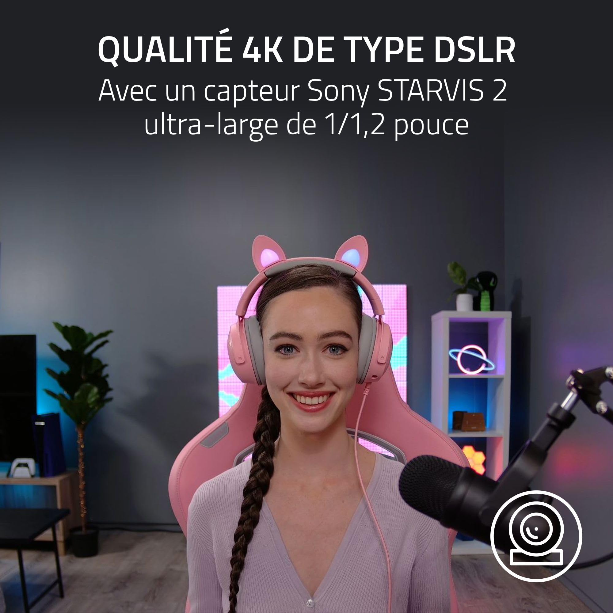 razer-kiyo-pro-ultra-webcam-4k-uhdr-pour-streaming-et-cr-ation-de-contenu-capteu image 3