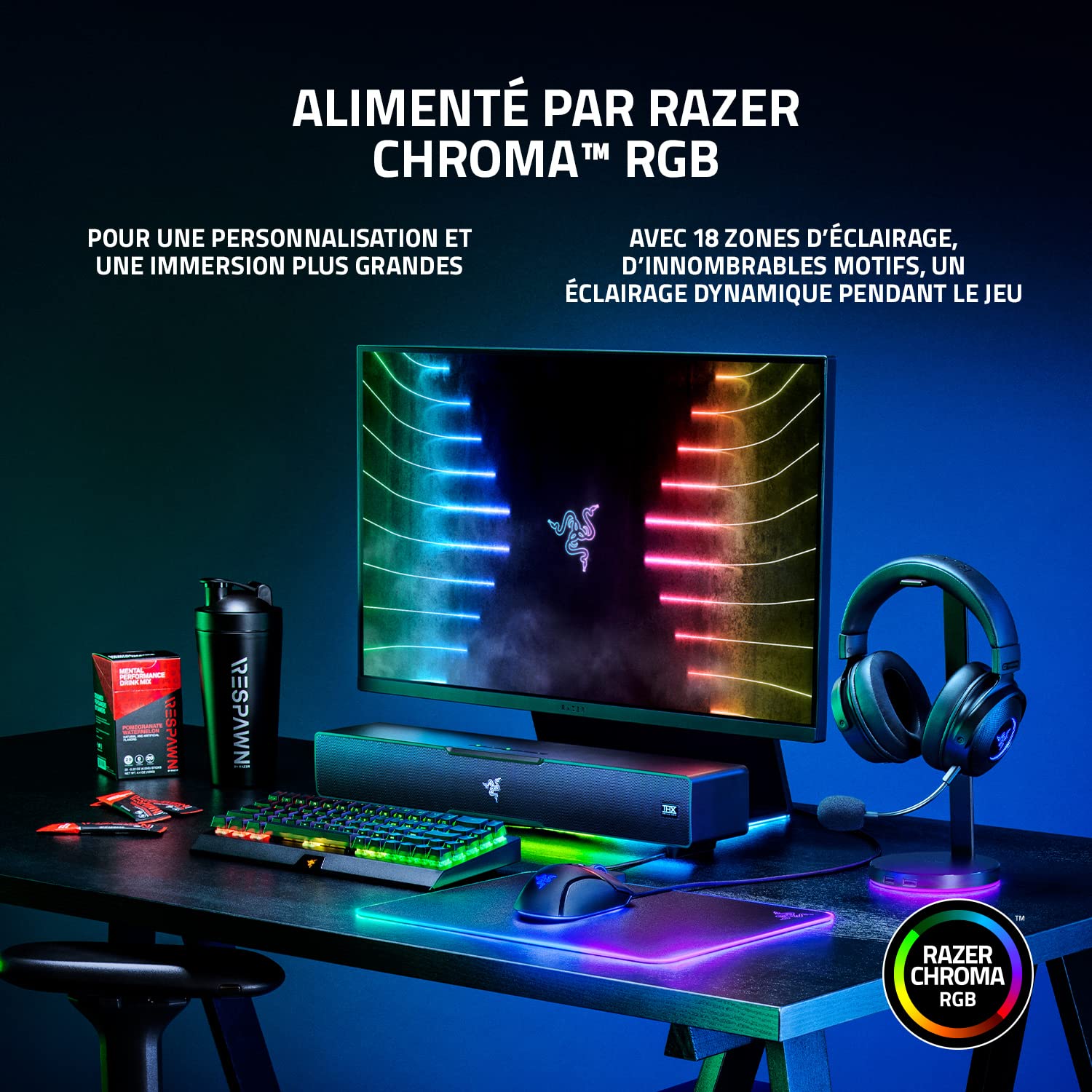 razer-leviathan-v2-barre-de-son-gaming-avec-caisson-de-basses-thx-spatial-audio- image 6