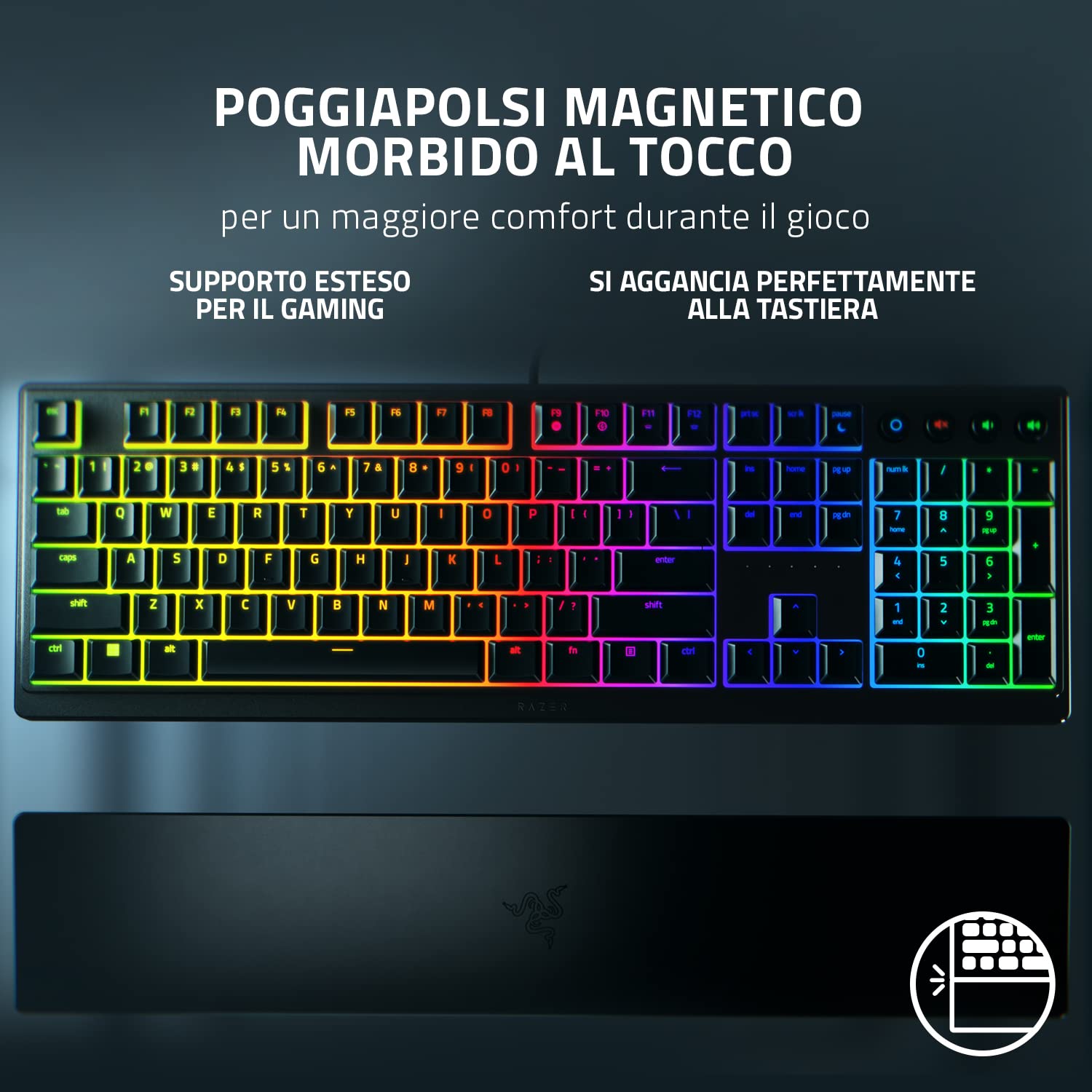 razer-ornata-v3-clavier-gaming-mecha-membrane-chroma-rgb-avec-repose-poignet-mag image 6