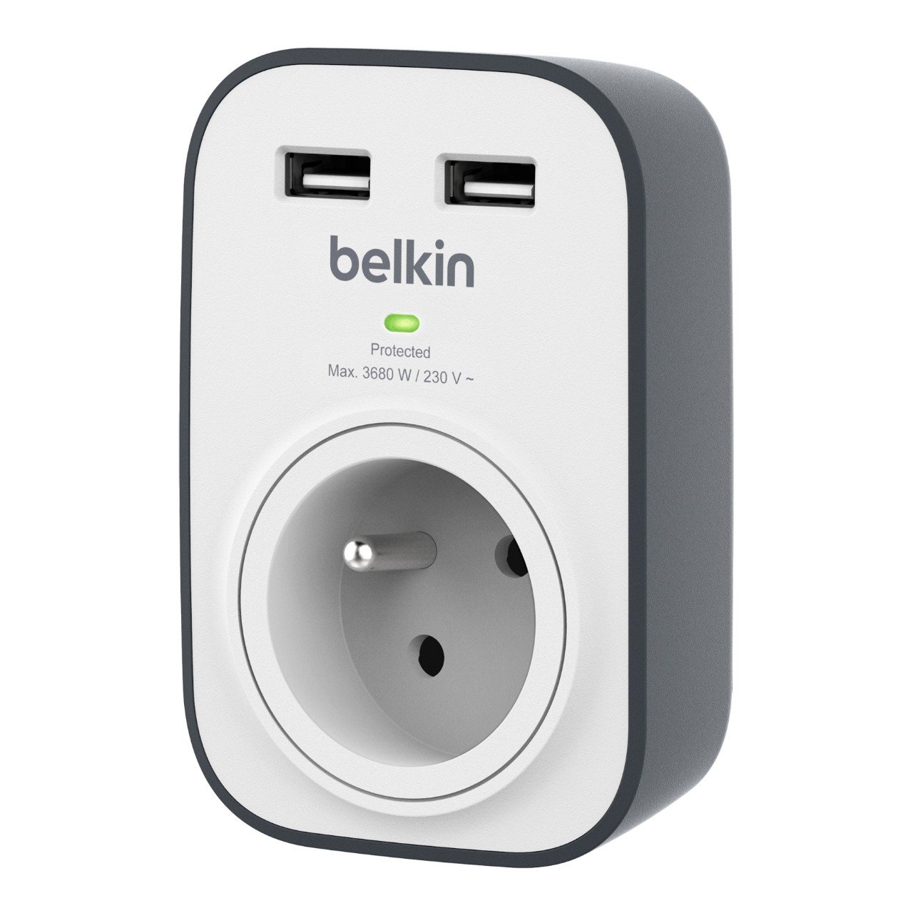 belkin-parafoudre-bsv401ca2m-multiprise-de-protection-4-prises-525-joules-2-port image 5